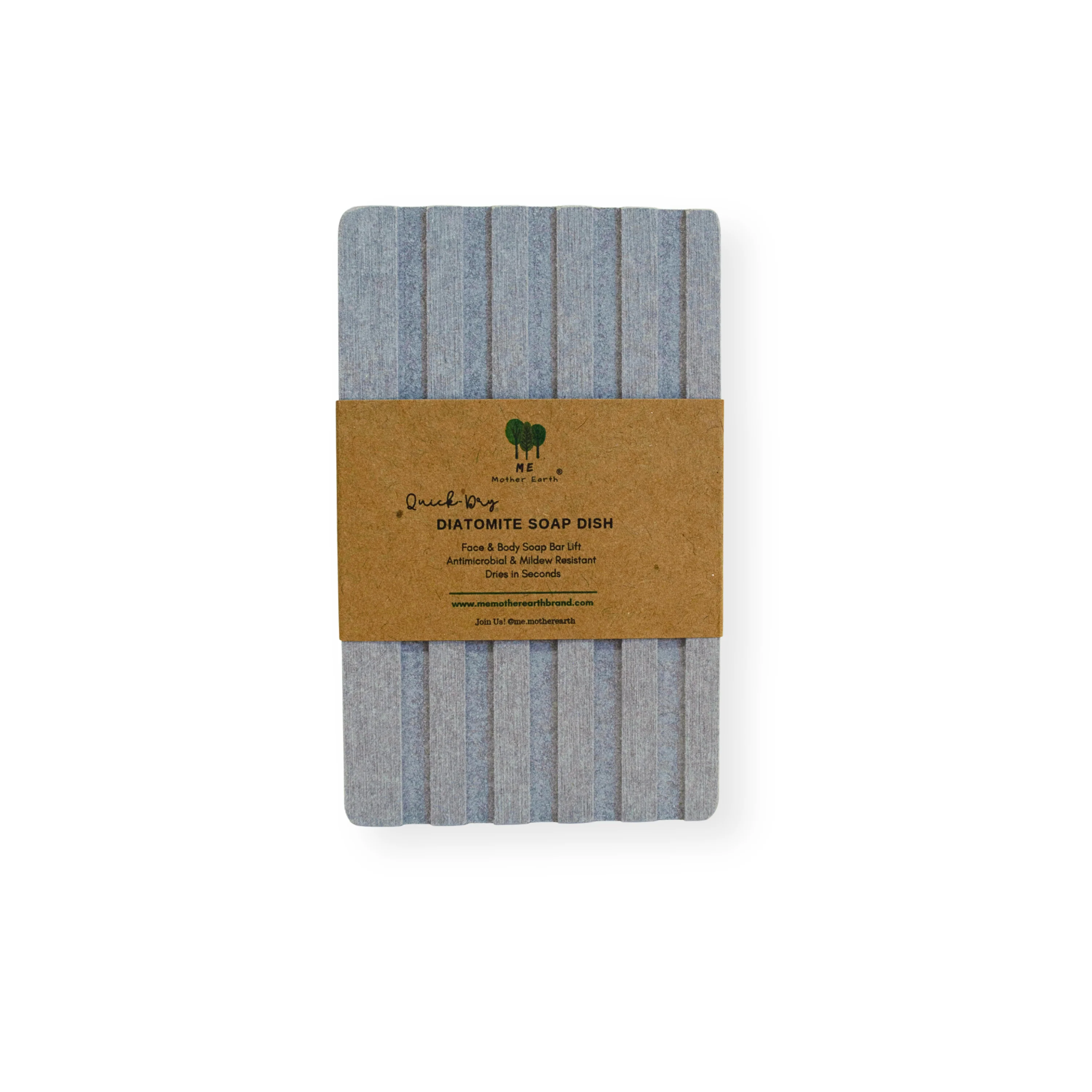 Quick-Dry Diatomite Soap Dish, Face + Body - Image 3
