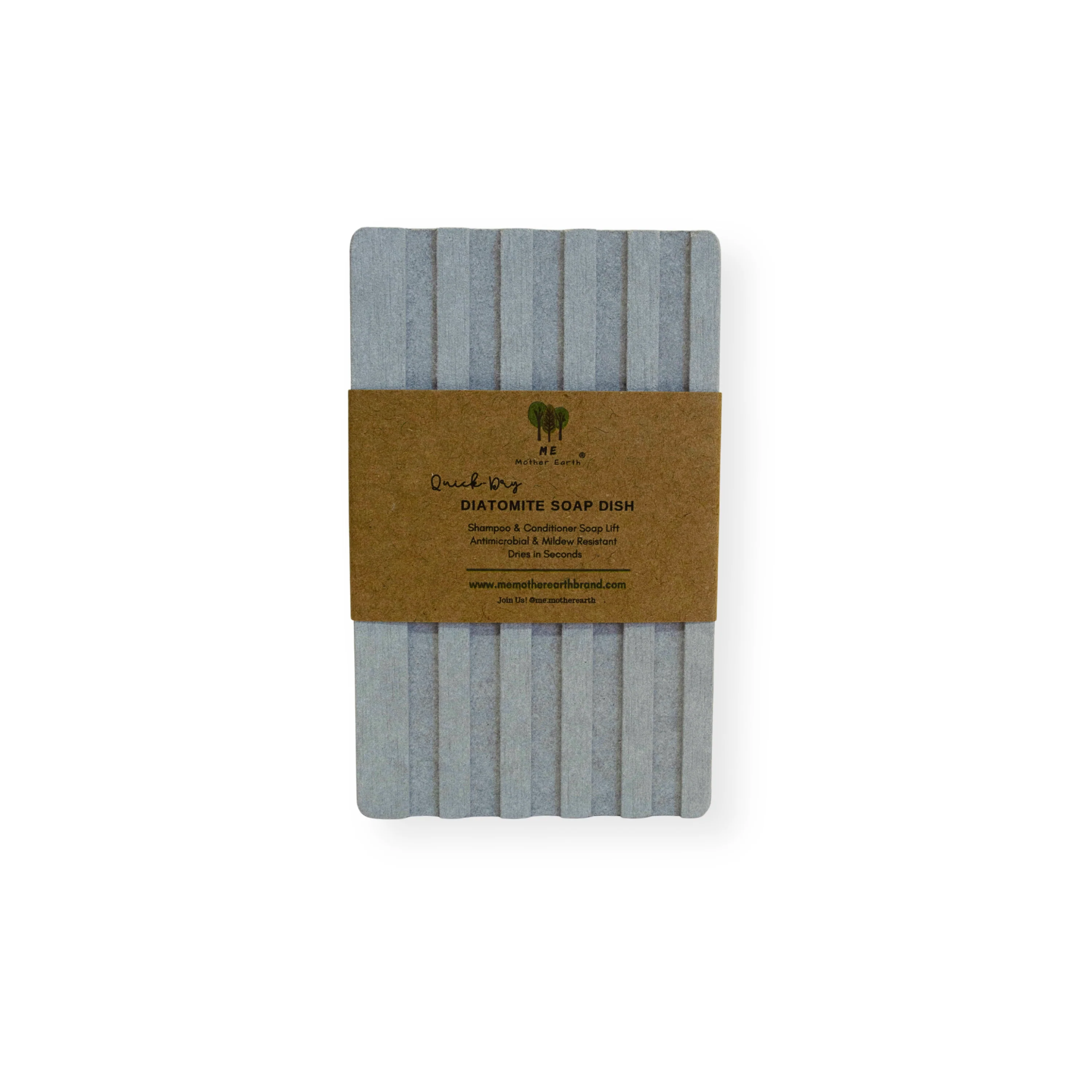 Quick-Dry Diatomite Soap Dish, Shampoo + Conditioner - Image 4