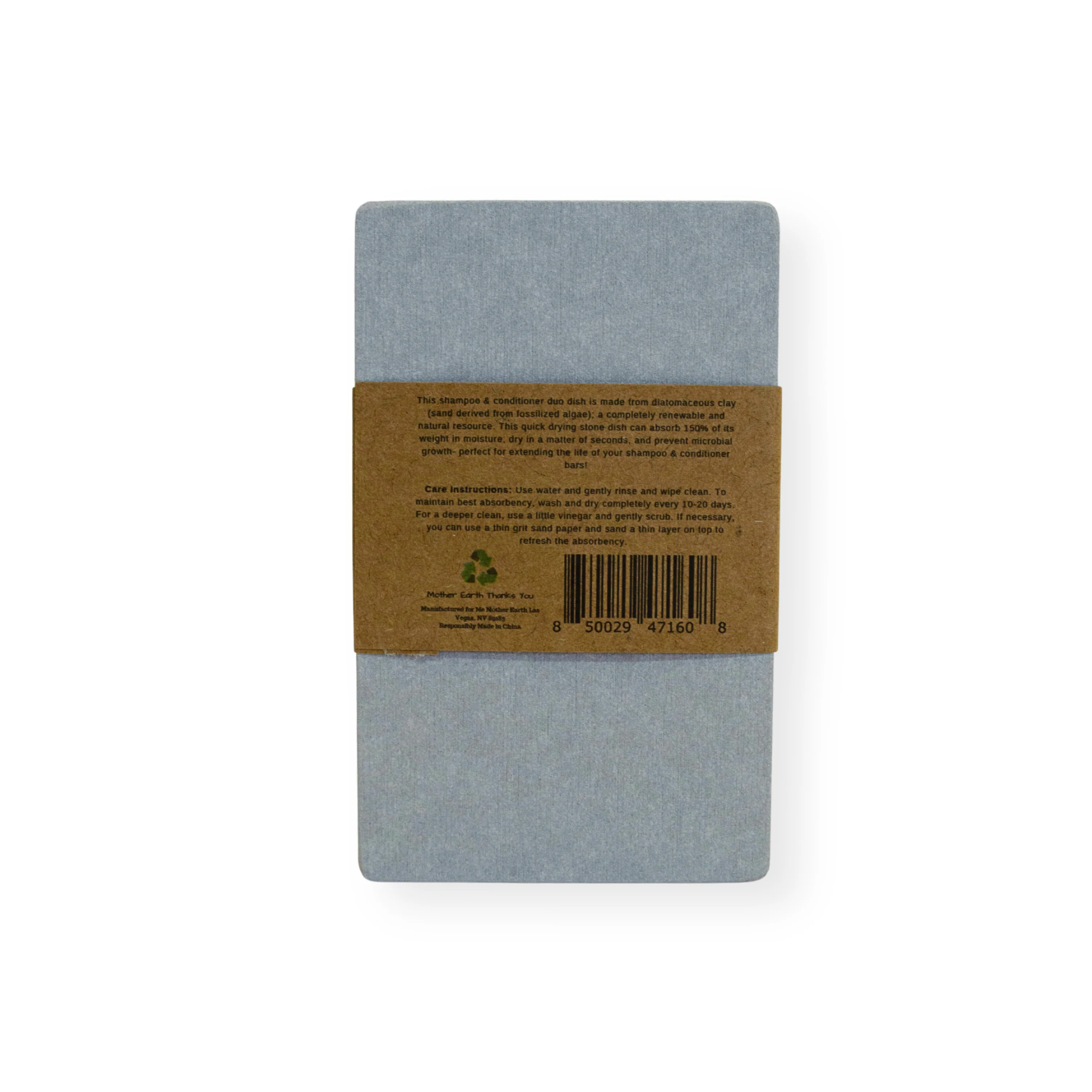 Quick-Dry Diatomite Soap Dish, Shampoo + Conditioner - Image 5