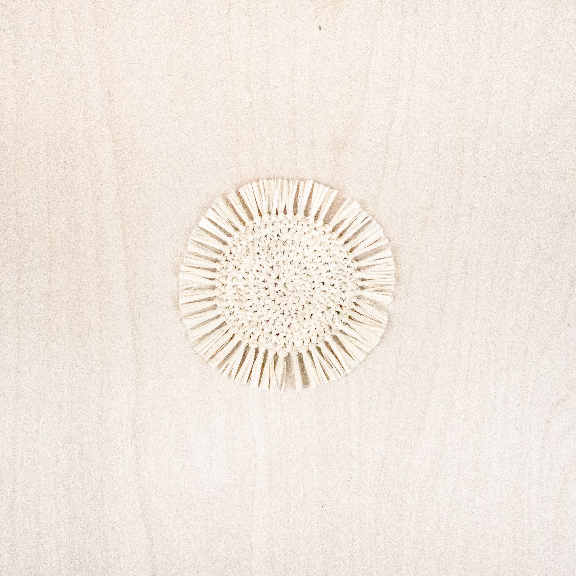 Raffia Fringe Coasters, set of 4 - Image 3