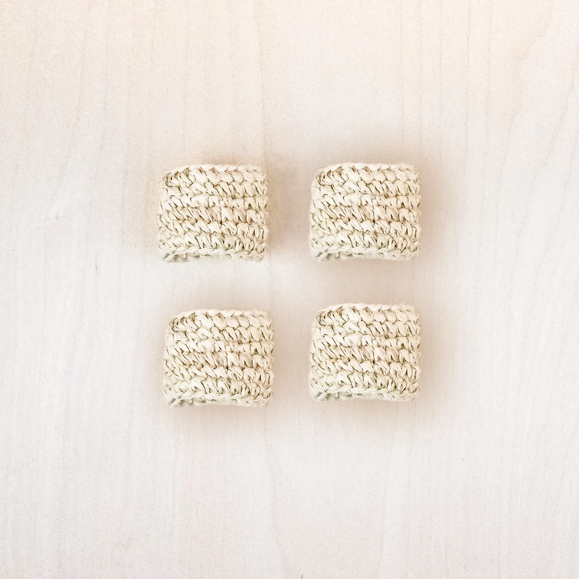 Raffia Napkin Rings, set of 4 - Image 2