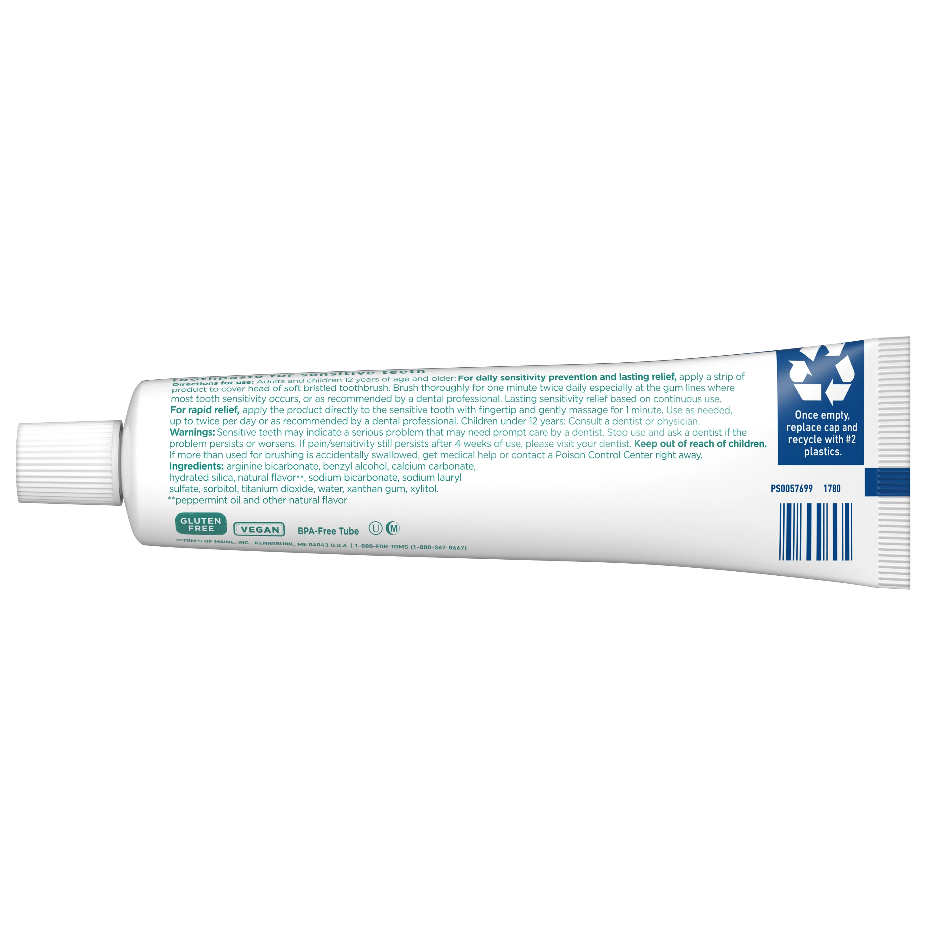 Rapid Relief Sensitive Fluoride-Free Toothpaste - Image 2