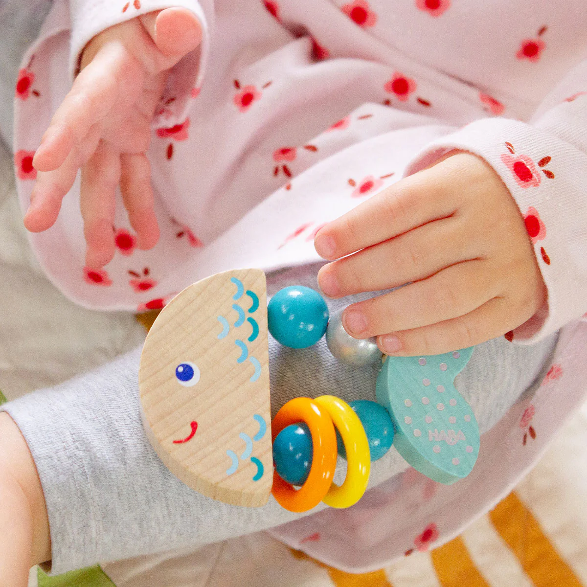 Rattlefish Wooden Baby Rattle - Image 3