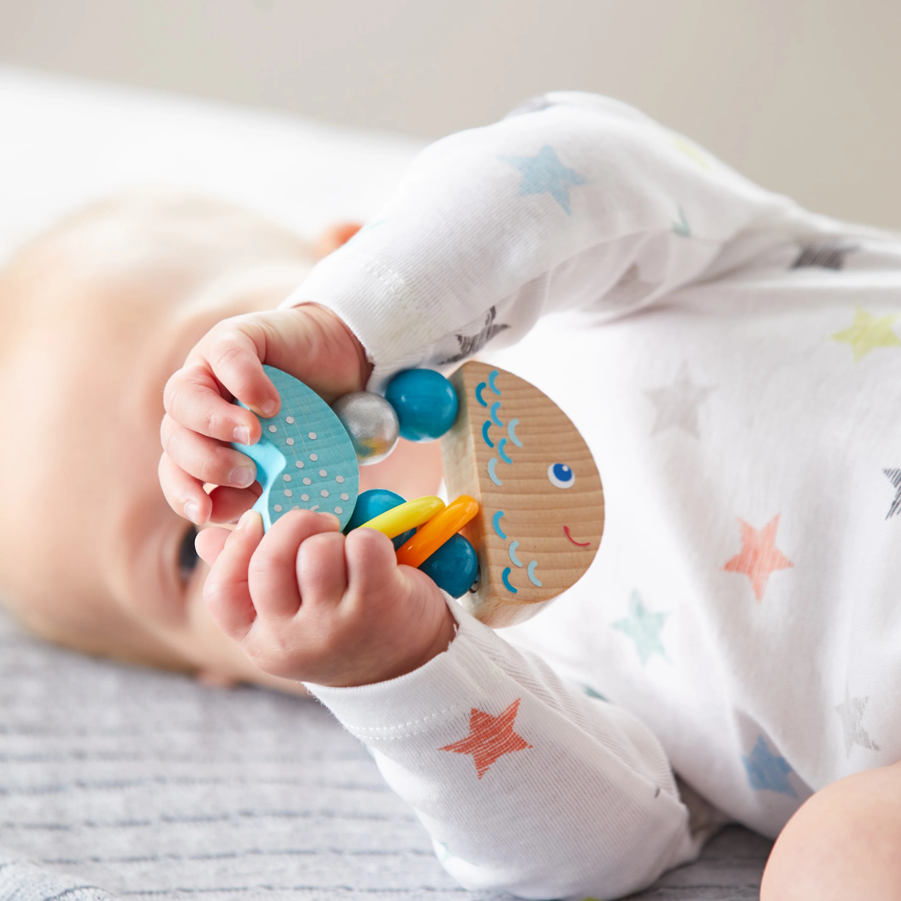 Rattlefish Wooden Baby Rattle - Image 4