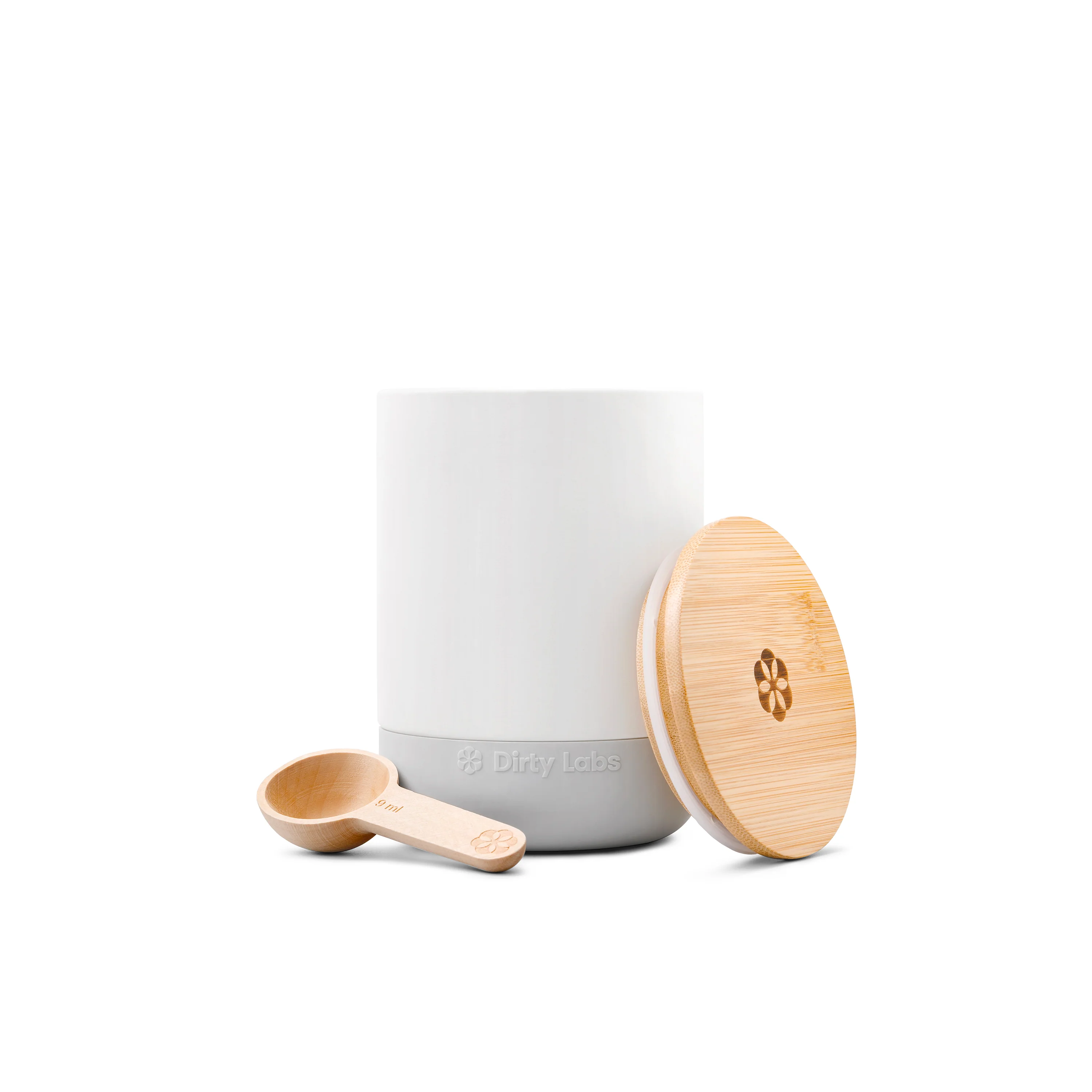 Refillable Ceramic Canister with Bamboo Lid