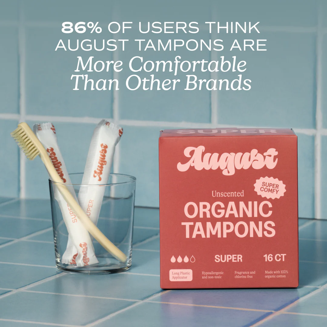 Tampons with Applicator – 100% Organic Cotton, Unscented - Image 15