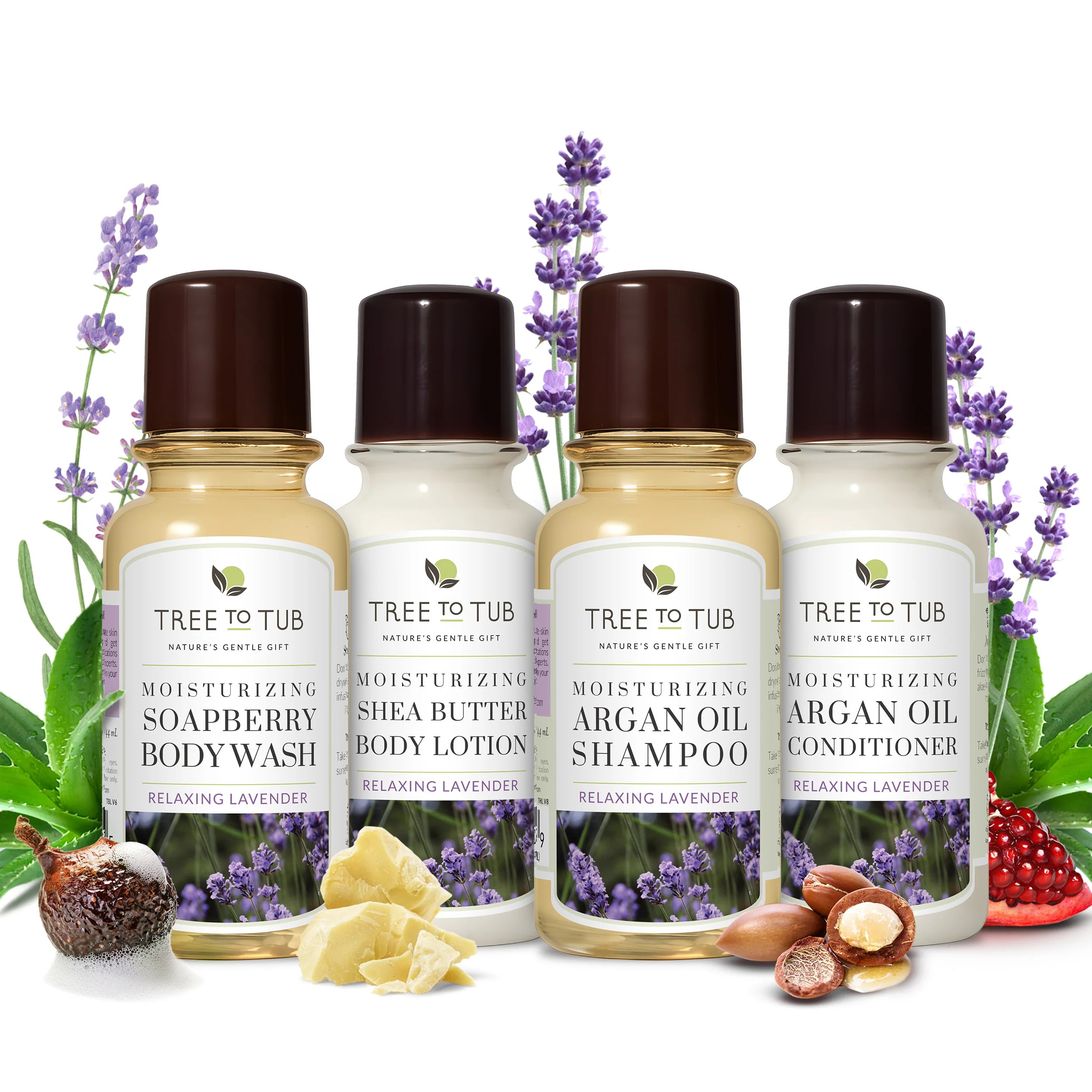 Relaxing Lavender Travel Essentials Set