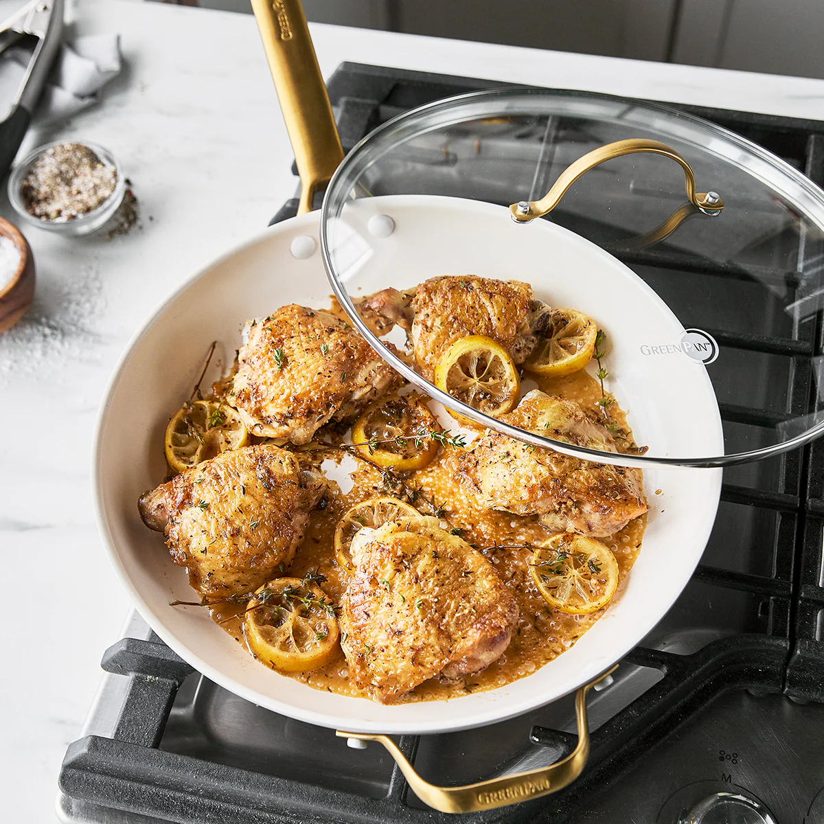 Reserve Ceramic, Nonstick Fry Pan with Lid, 12" - Image 4