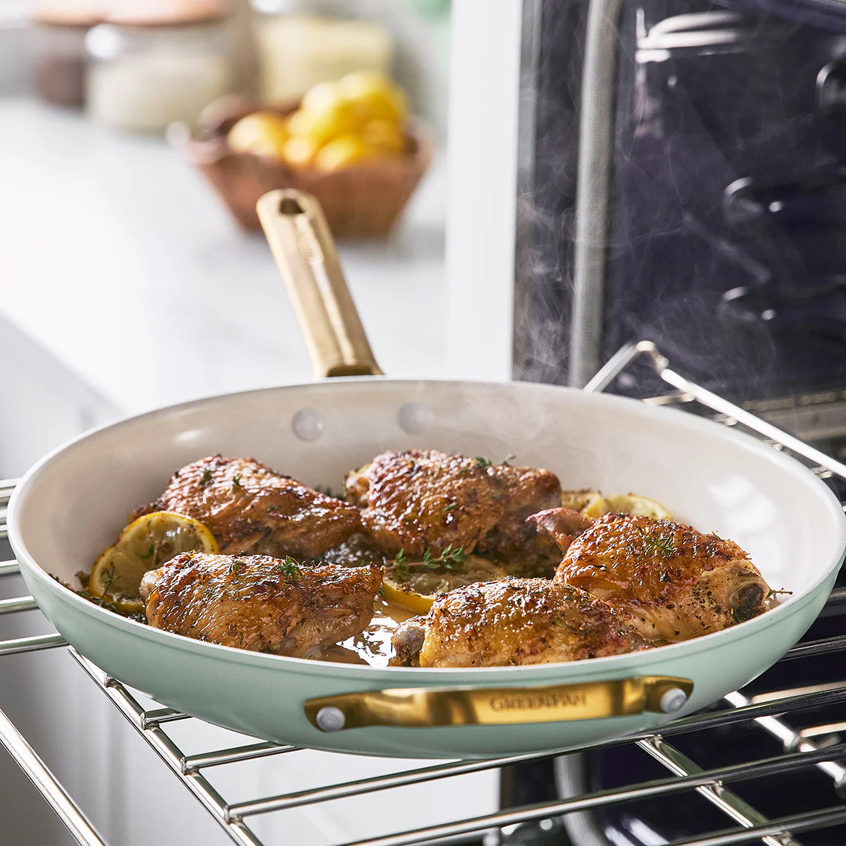 Reserve Ceramic, Nonstick Fry Pan with Lid, 12" - Image 6