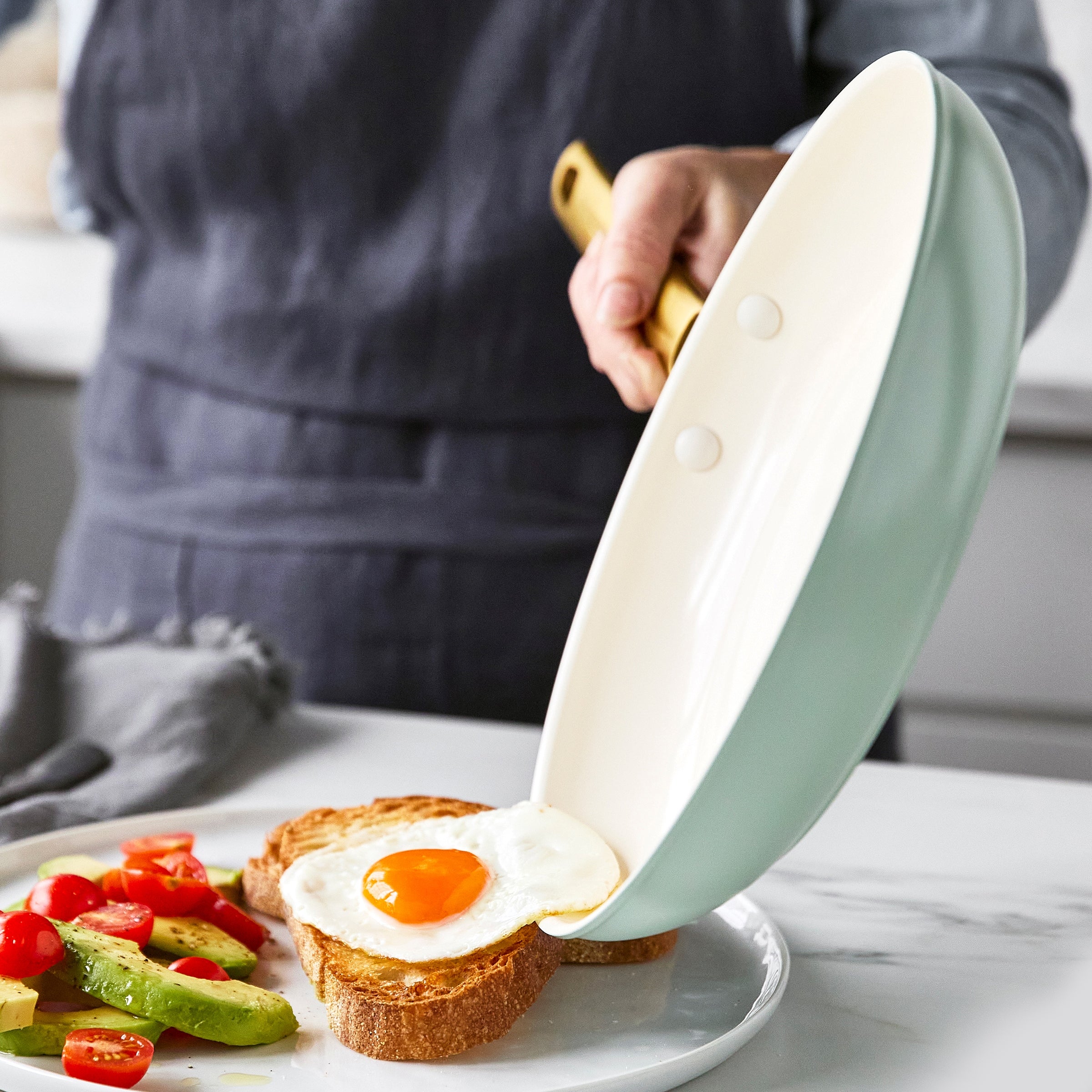 Reserve Nonstick, Ceramic Open Fry Pan Set, 10" and 12" - Image 4