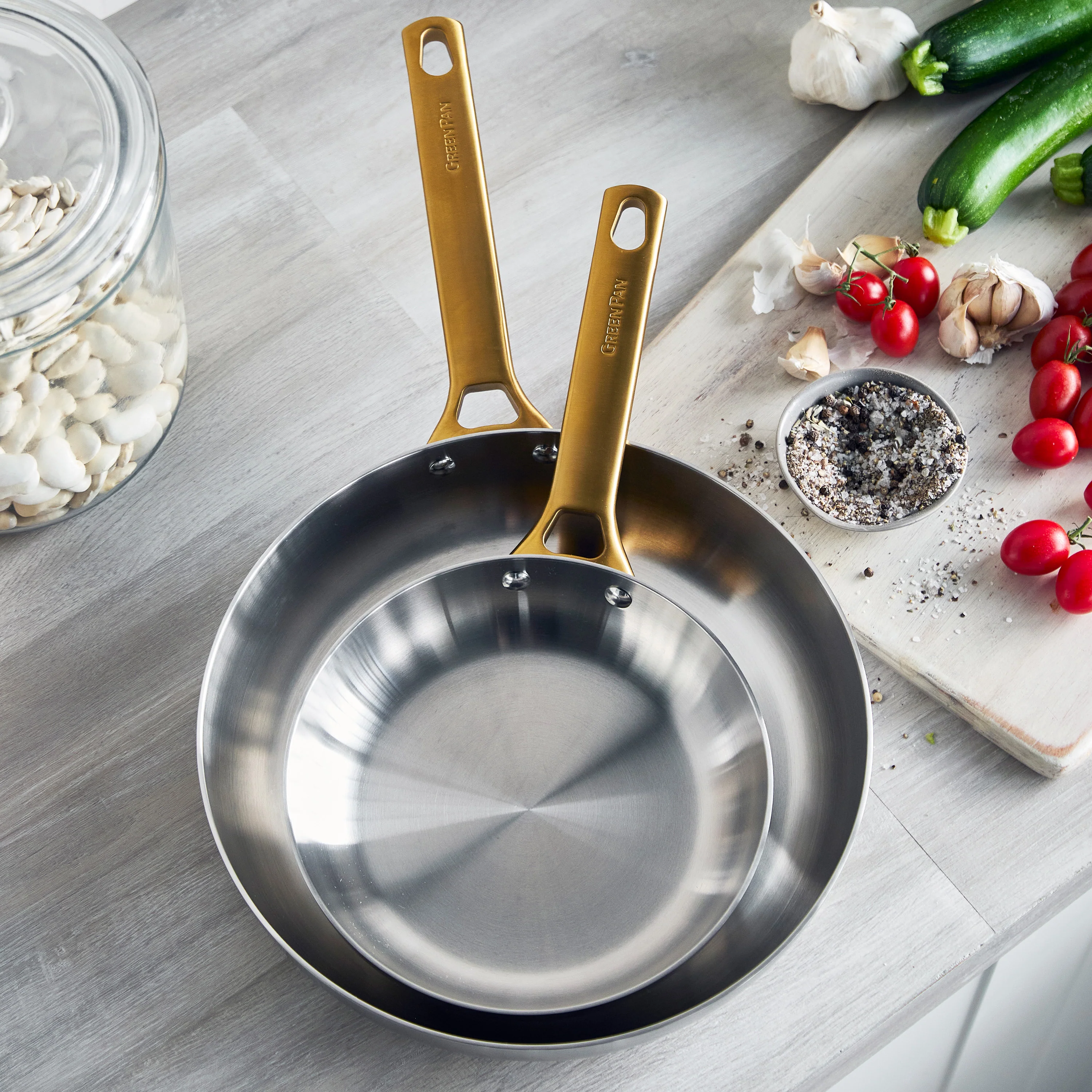 Reserve Stainless Steel Open Fry Pan Set - Image 7