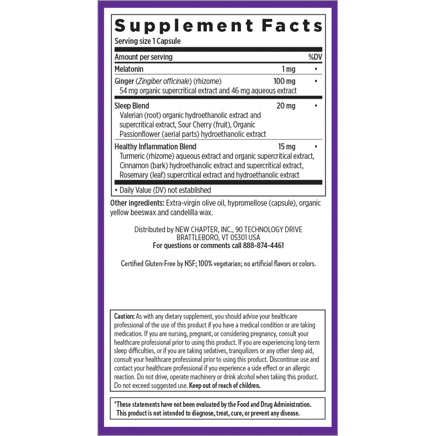 Restful Sleep and Pain Relief, Melatonin & Ginger Sleep Supplement - Image 2