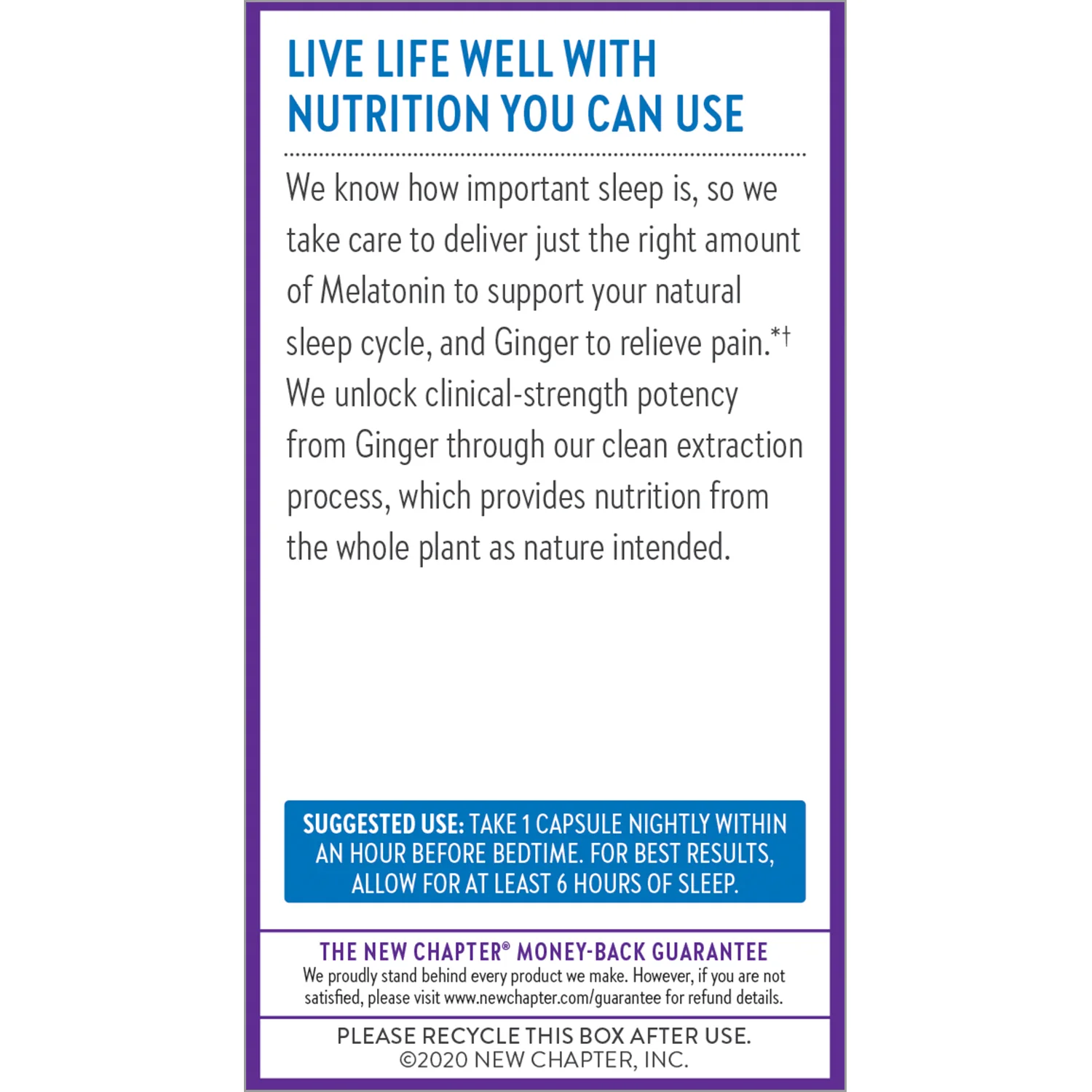 Restful Sleep and Pain Relief, Melatonin & Ginger Sleep Supplement - Image 3