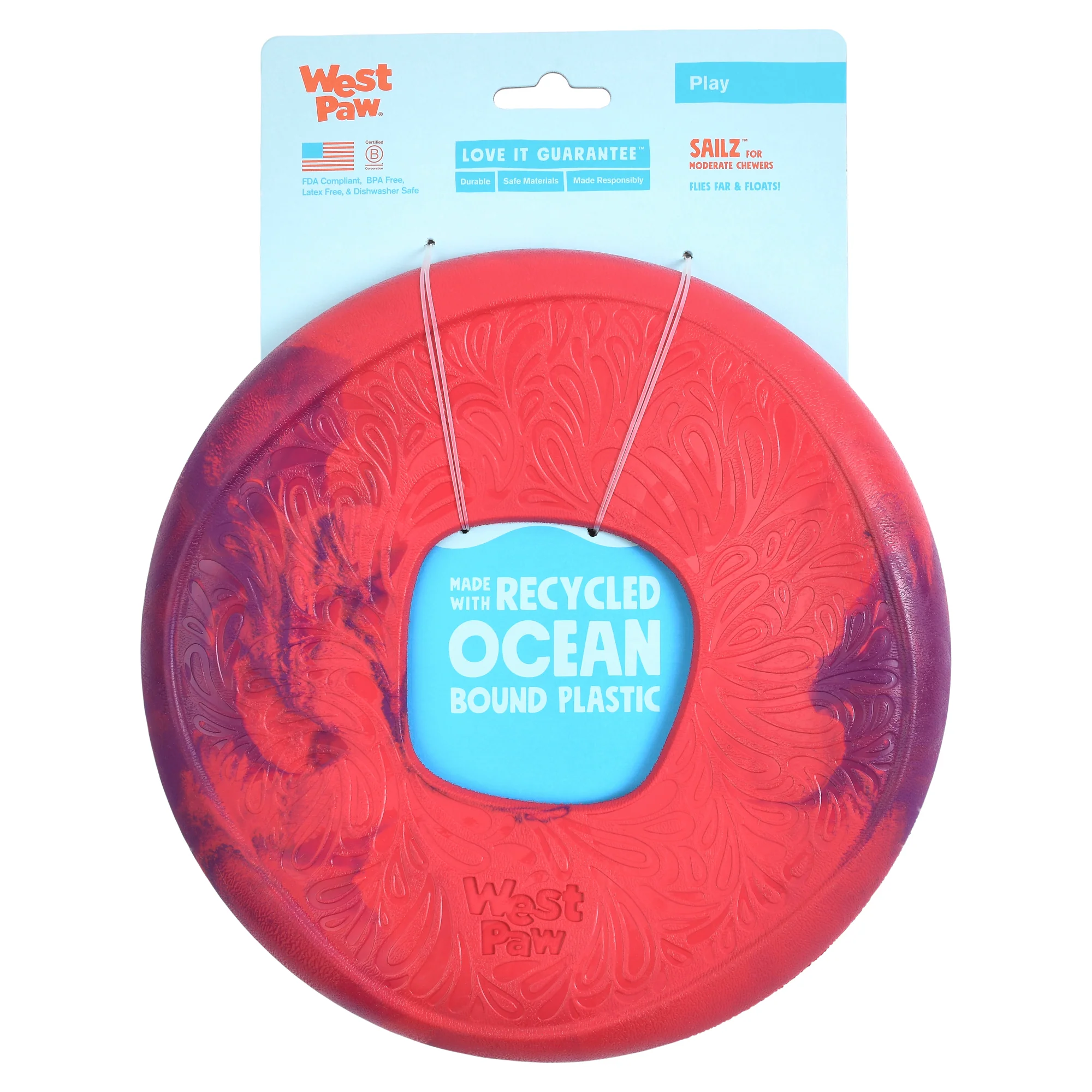 Sailz® The Perfect Fetch Flyer Dog Toy made from Ocean-Bound Recycled Plastic - Image 3