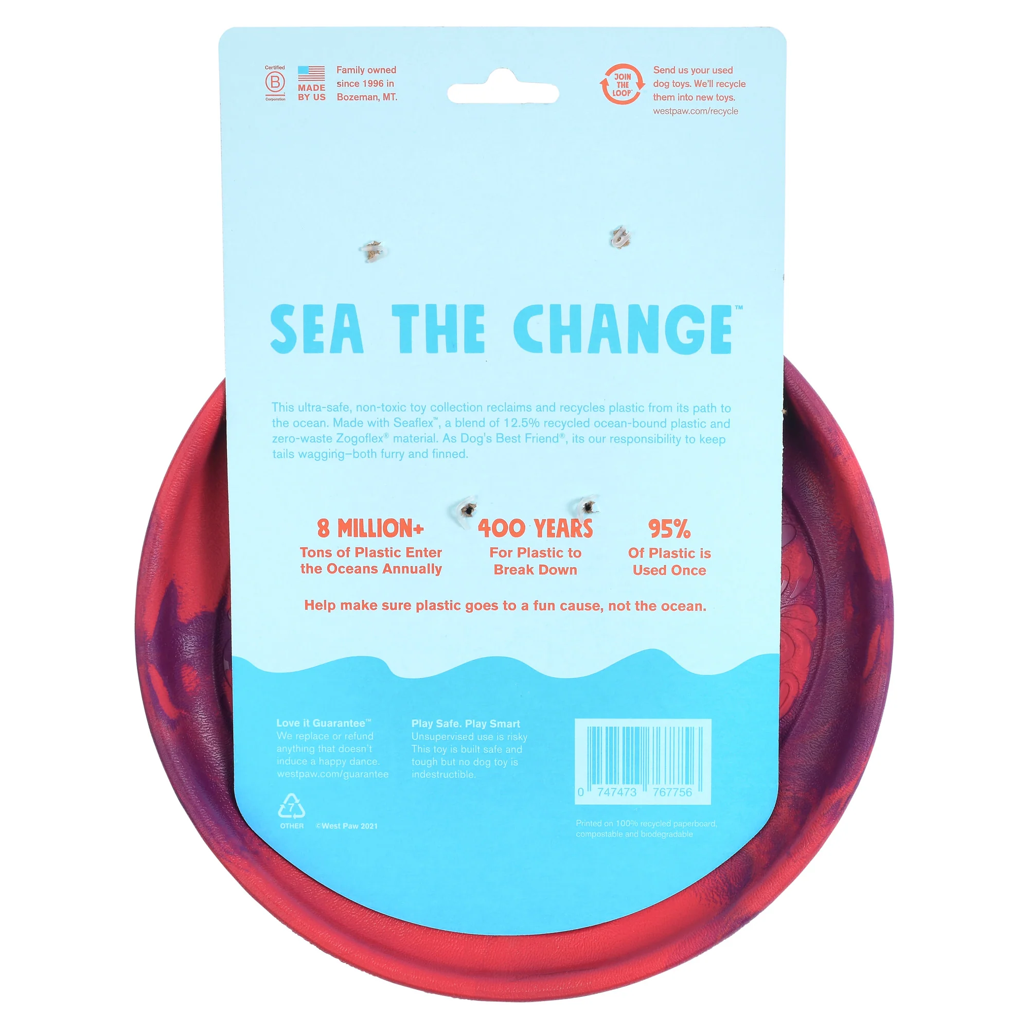 Sailz® The Perfect Fetch Flyer Dog Toy made from Ocean-Bound Recycled Plastic - Image 4