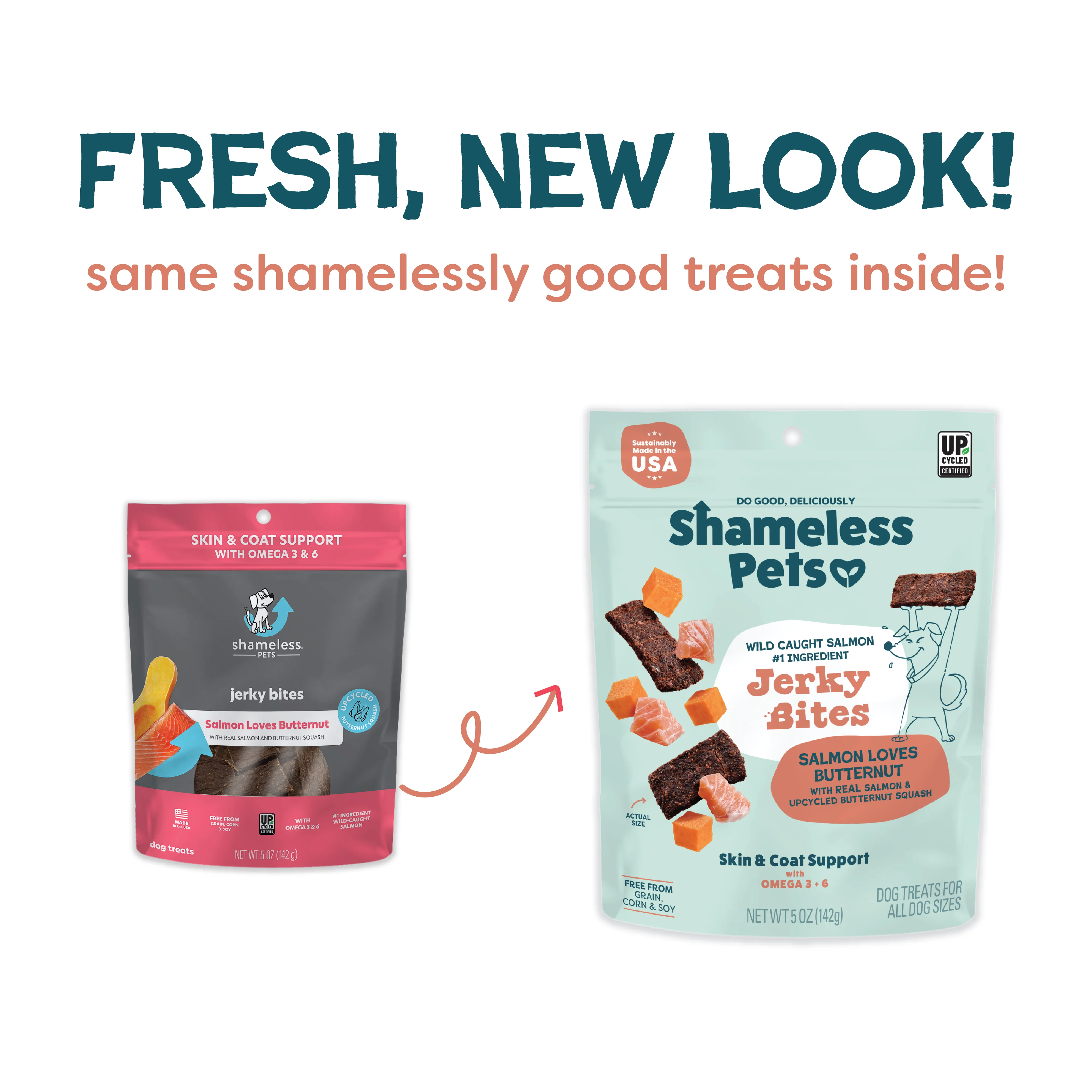 Salmon Loves Butternut Jerky Dog Treats - Image 4