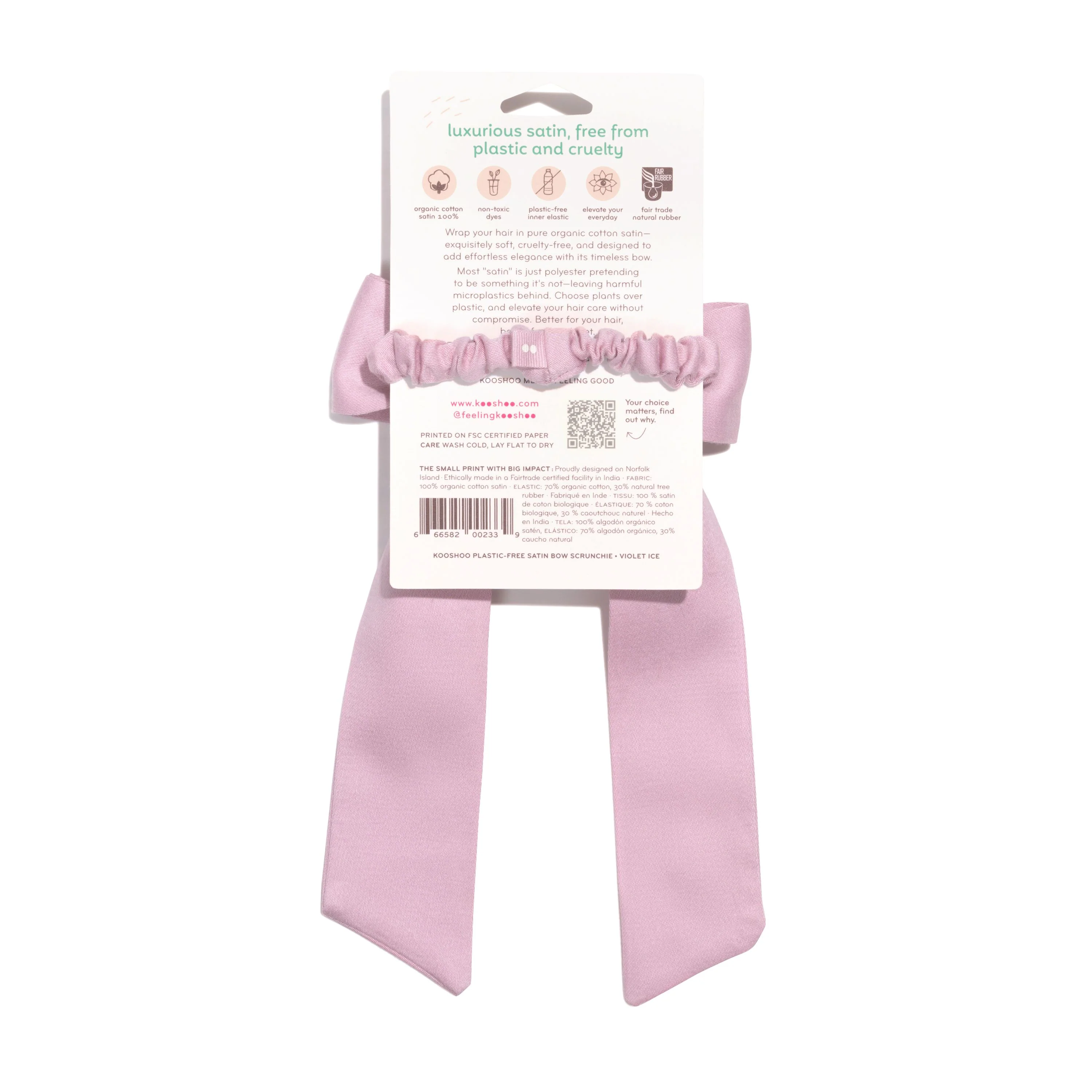 Satin Bow Scrunchie - Image 2