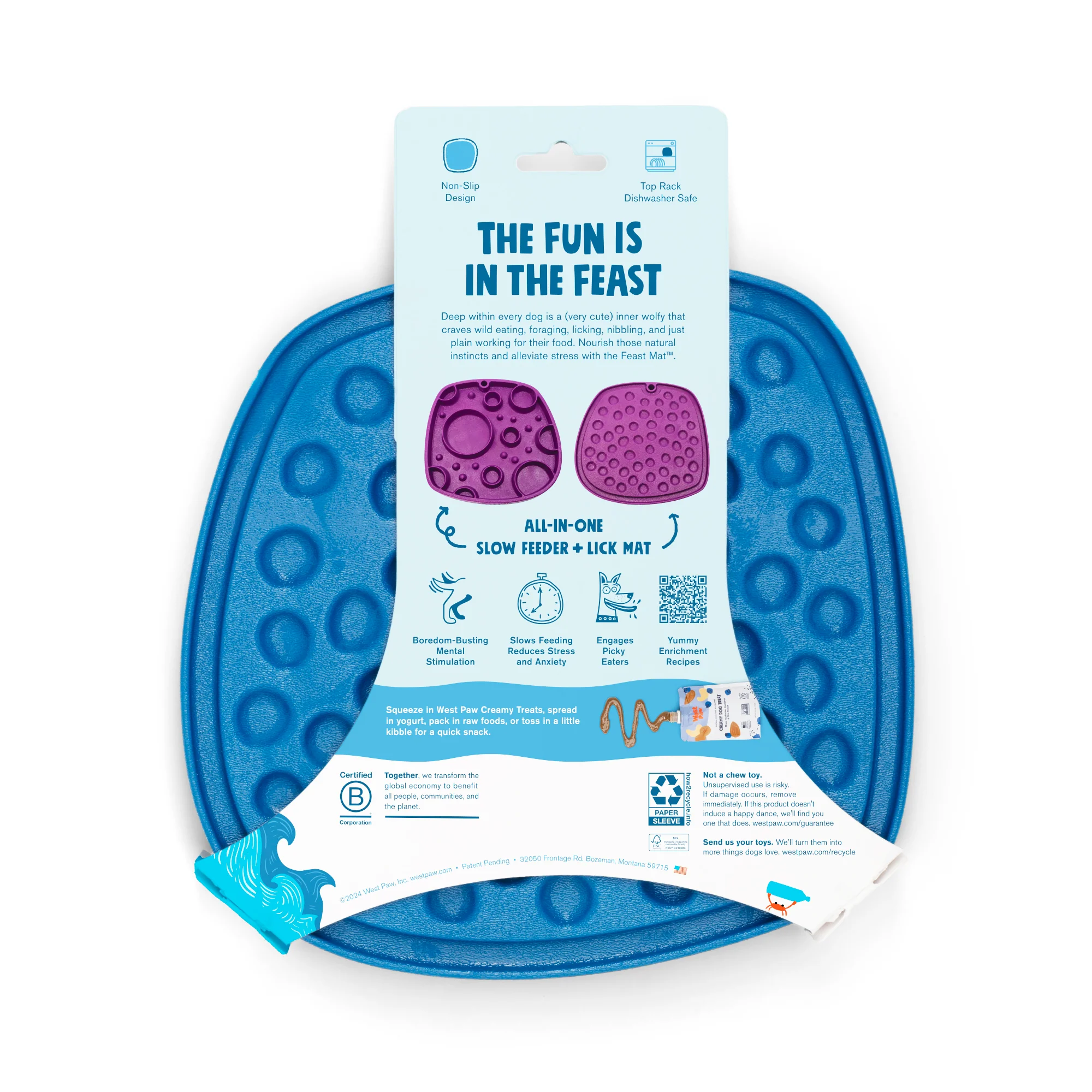 Seaflex Bubbles Feast Mat - All-in-One Slow Feeder & Lick Mat - Image 14