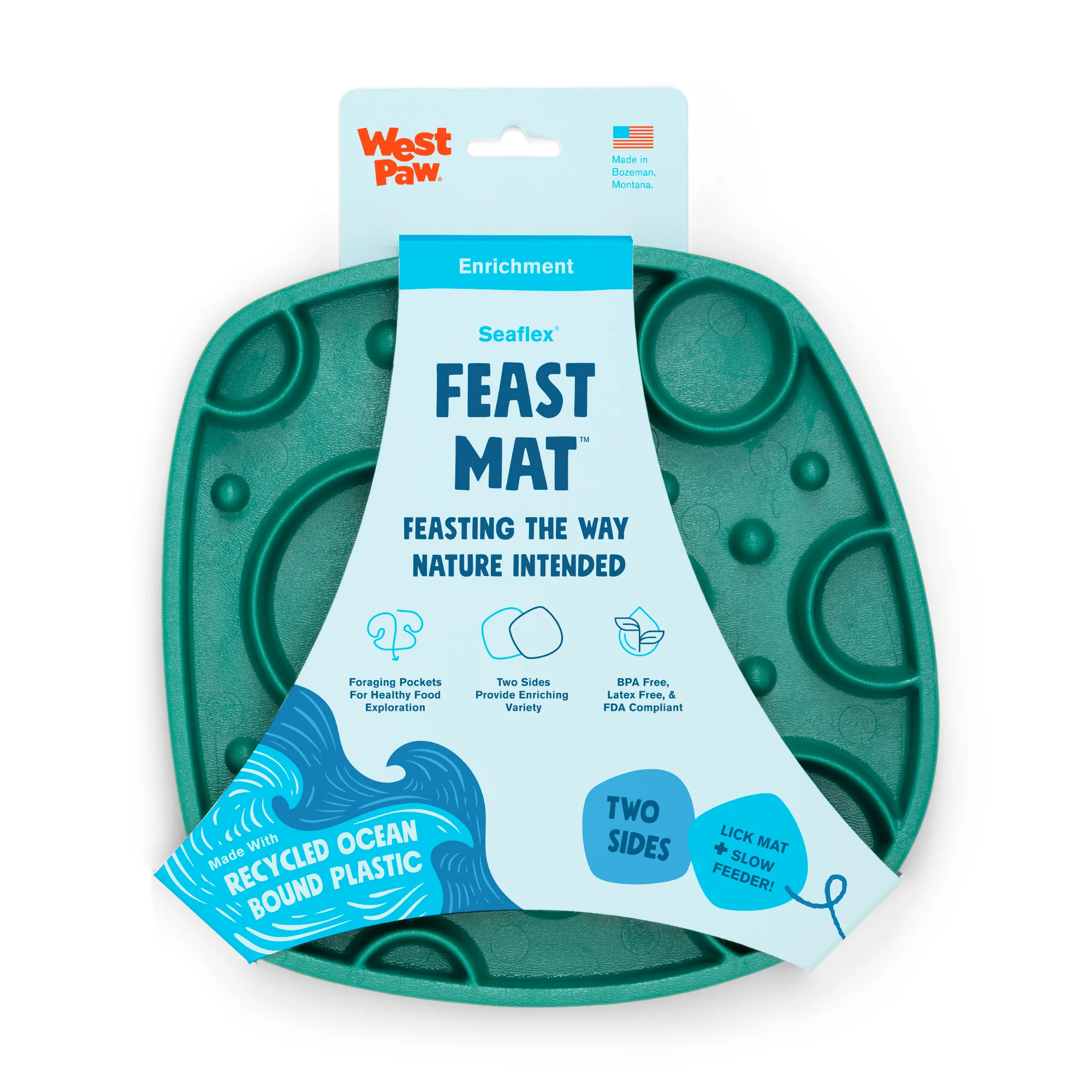 Seaflex Bubbles Feast Mat - All-in-One Slow Feeder & Lick Mat - Image 4