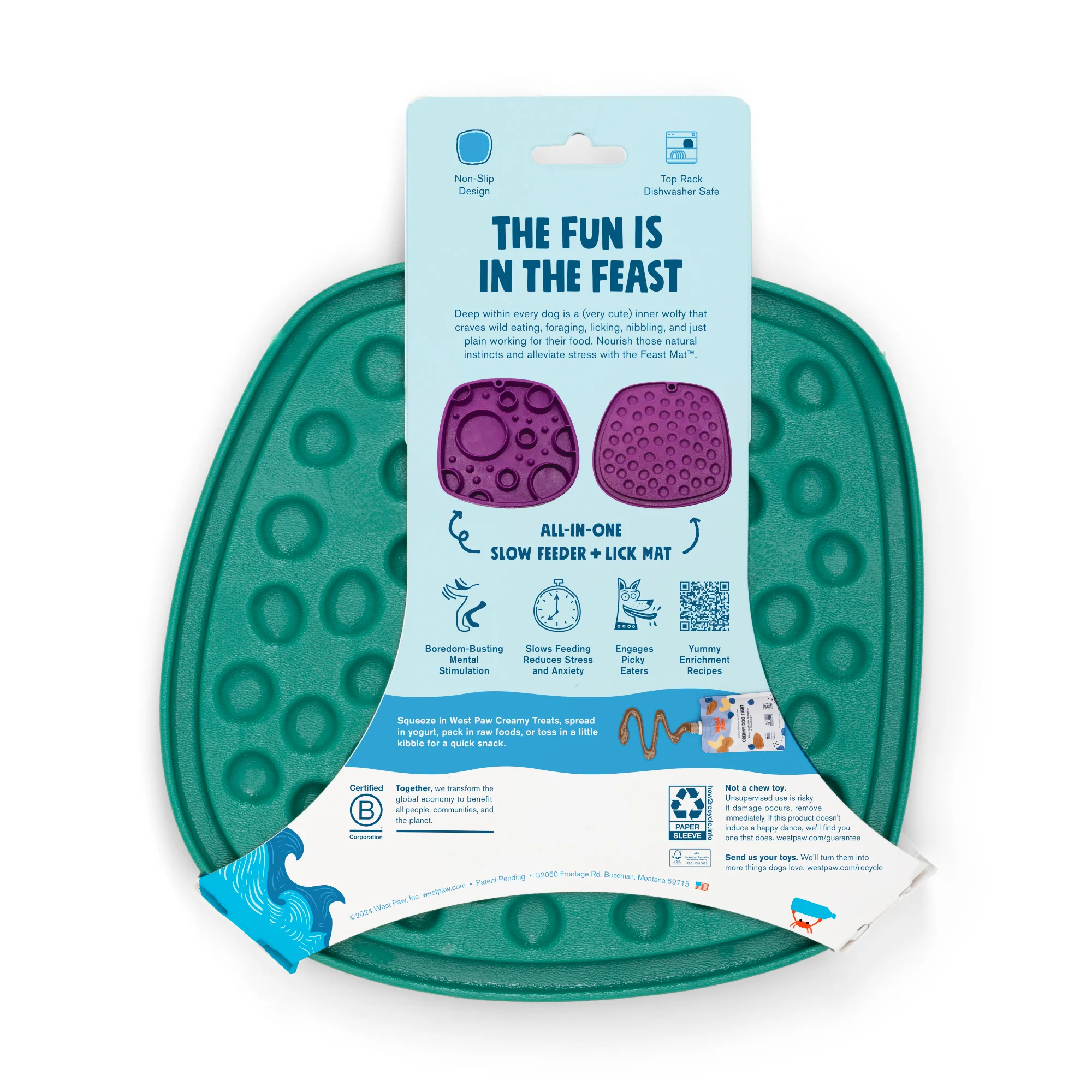 Seaflex Bubbles Feast Mat - All-in-One Slow Feeder & Lick Mat - Image 5