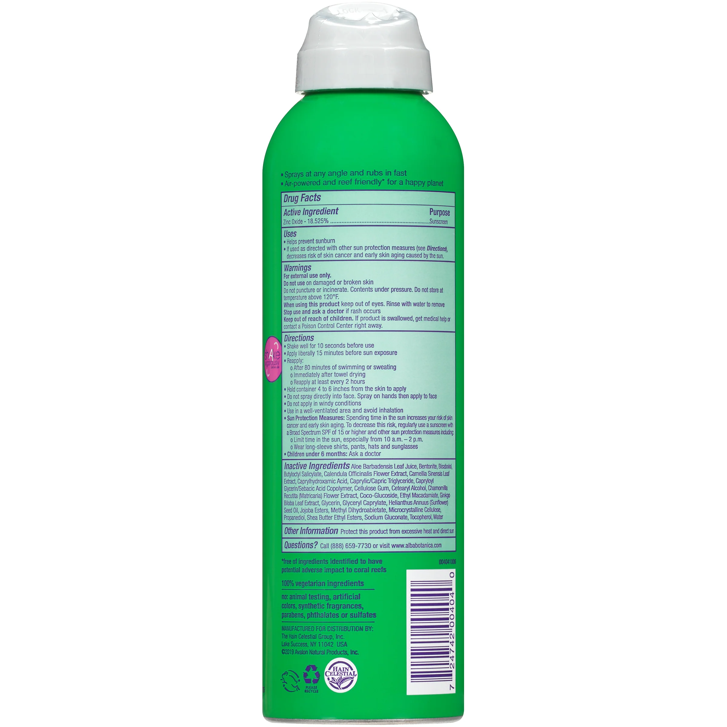 Fragrance Free Sheer Mineral Sunscreen Spray - SPF 30 - Image 3