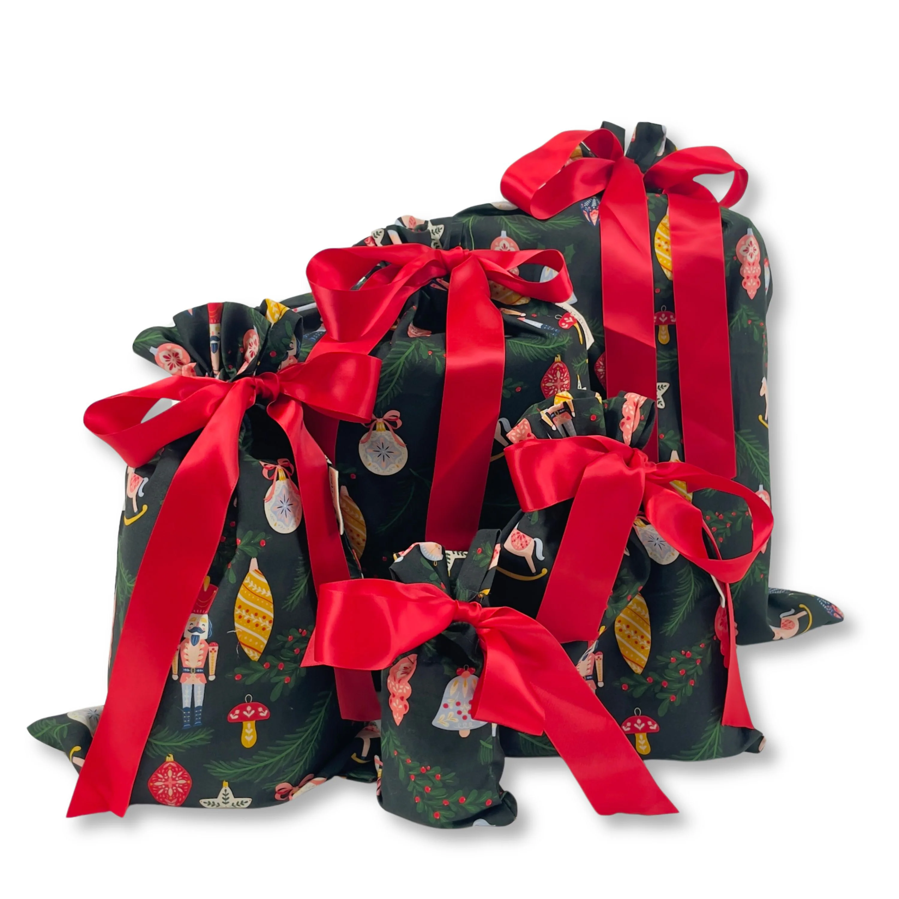 Reusable Gift Bags, Set of 5 - Image 2