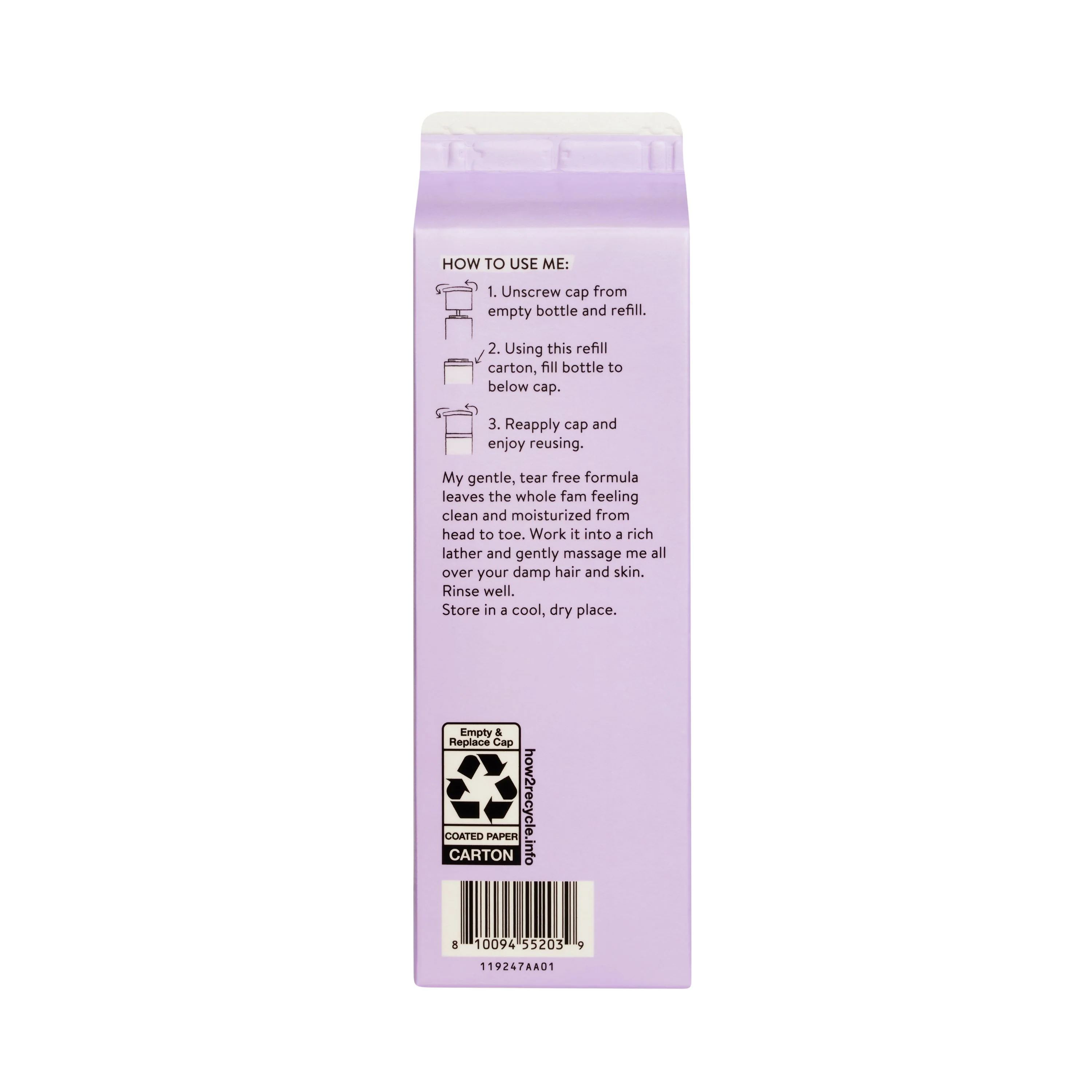 Shampoo+ Body Wash, Carton Refill - Image 3