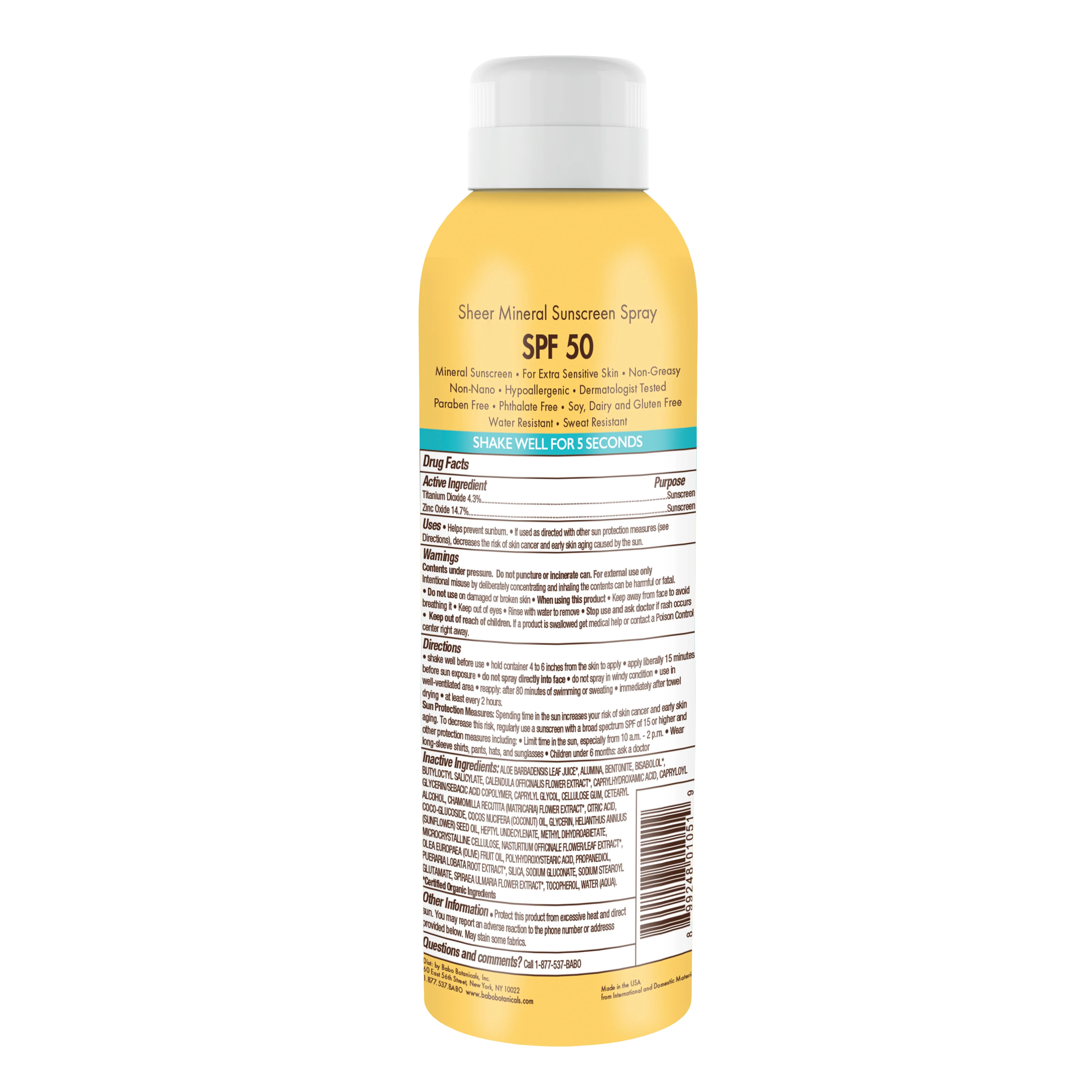 Sheer Mineral Sunscreen Spray - SPF 50 - Image 3