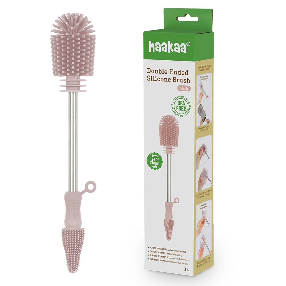 Double-Ended Silicone Cleaning & Bottle Brush - Image 3
