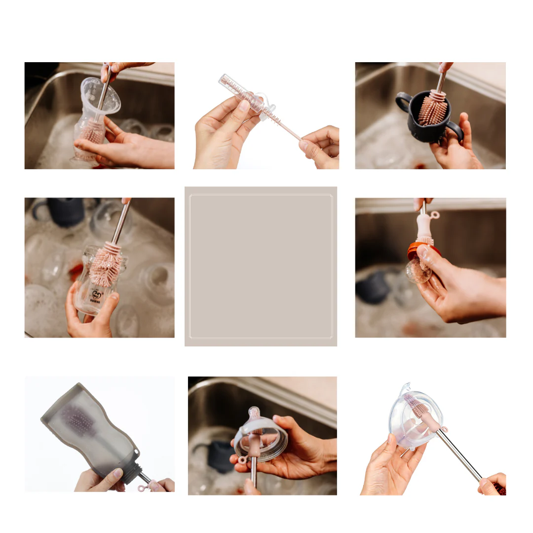 Double-Ended Silicone Cleaning & Bottle Brush - Image 4
