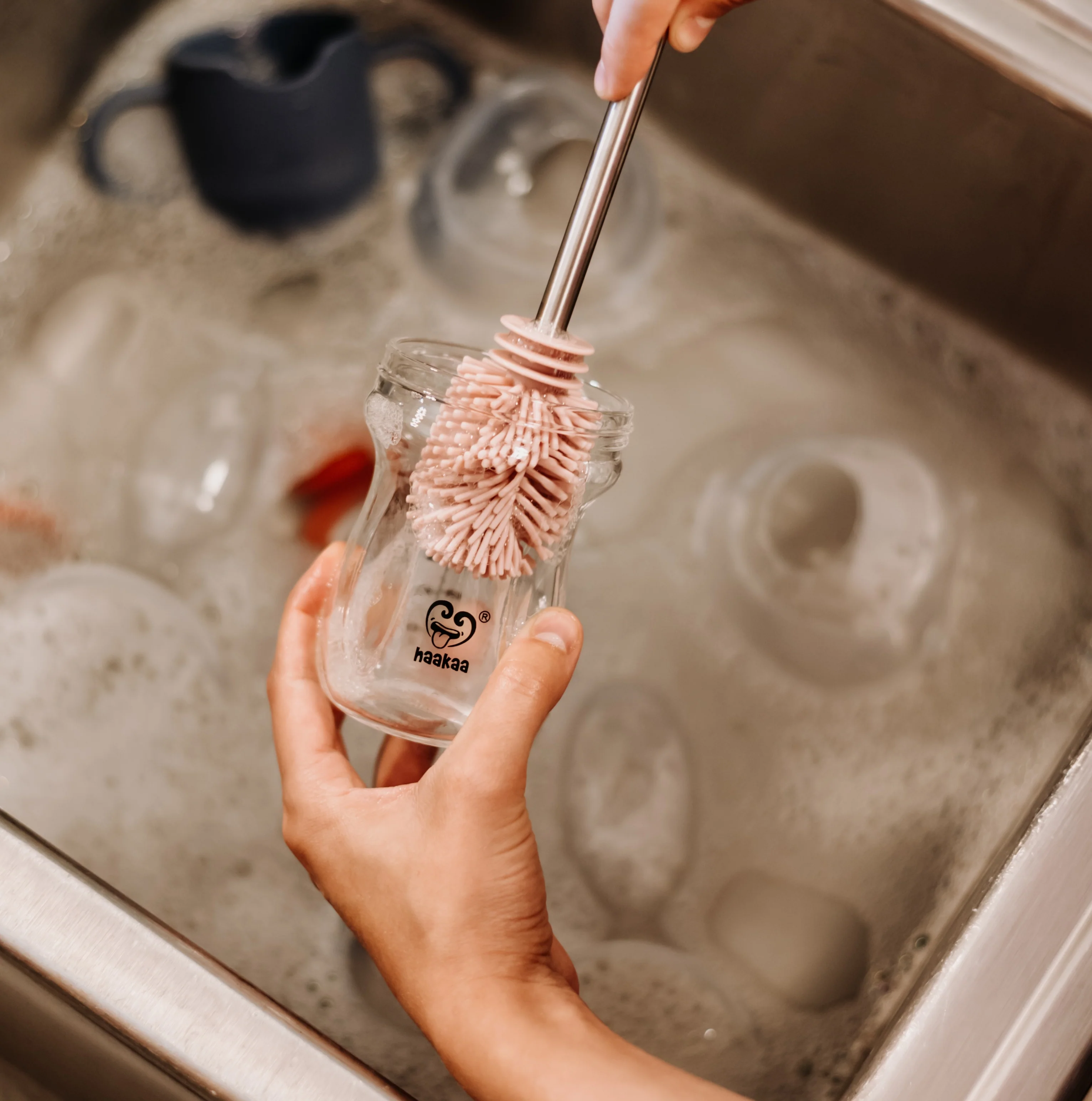 Double-Ended Silicone Cleaning & Bottle Brush - Image 9