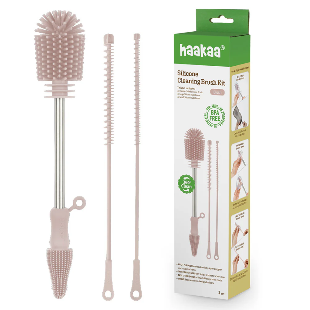 Silicone, Multipurpose Bottle & Cleaning Brush Kit - Image 4