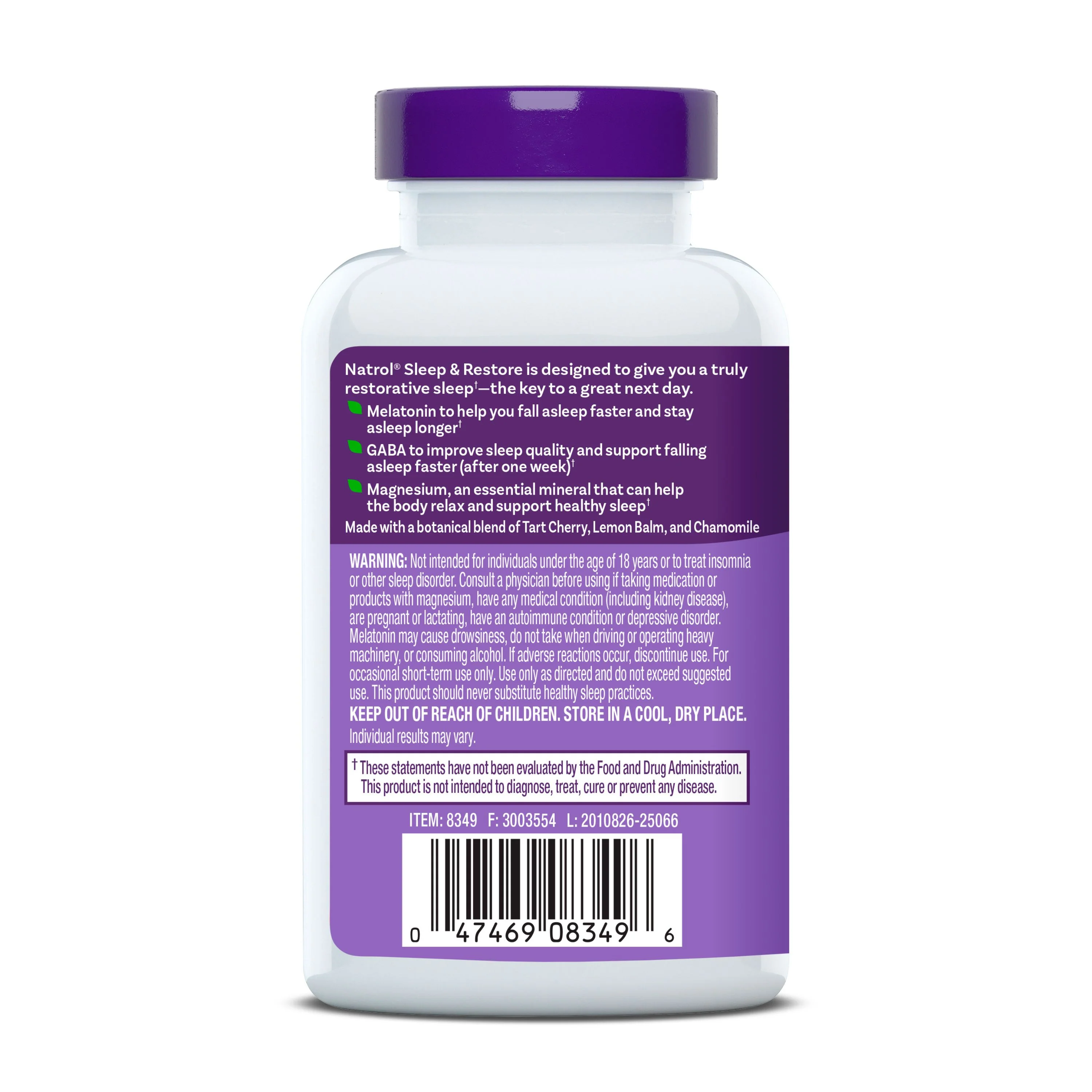 Sleep & Restore Capsule with Melatonin - Image 3
