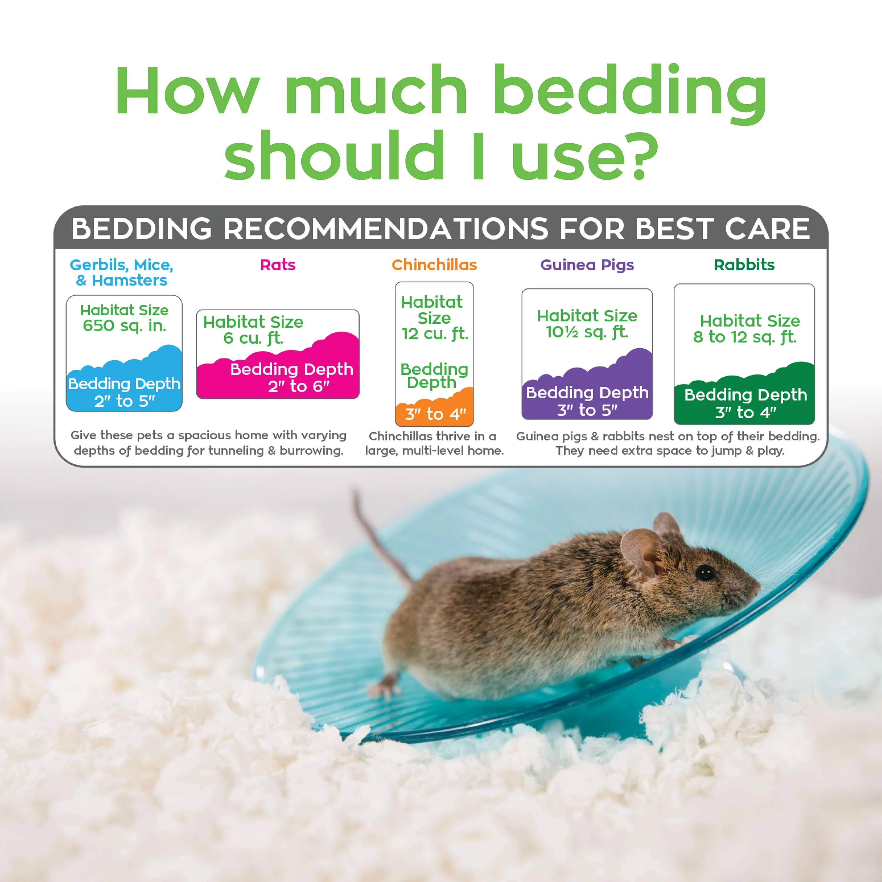 Small Animal Bedding made from reclaimed paper fiber, White - Image 4