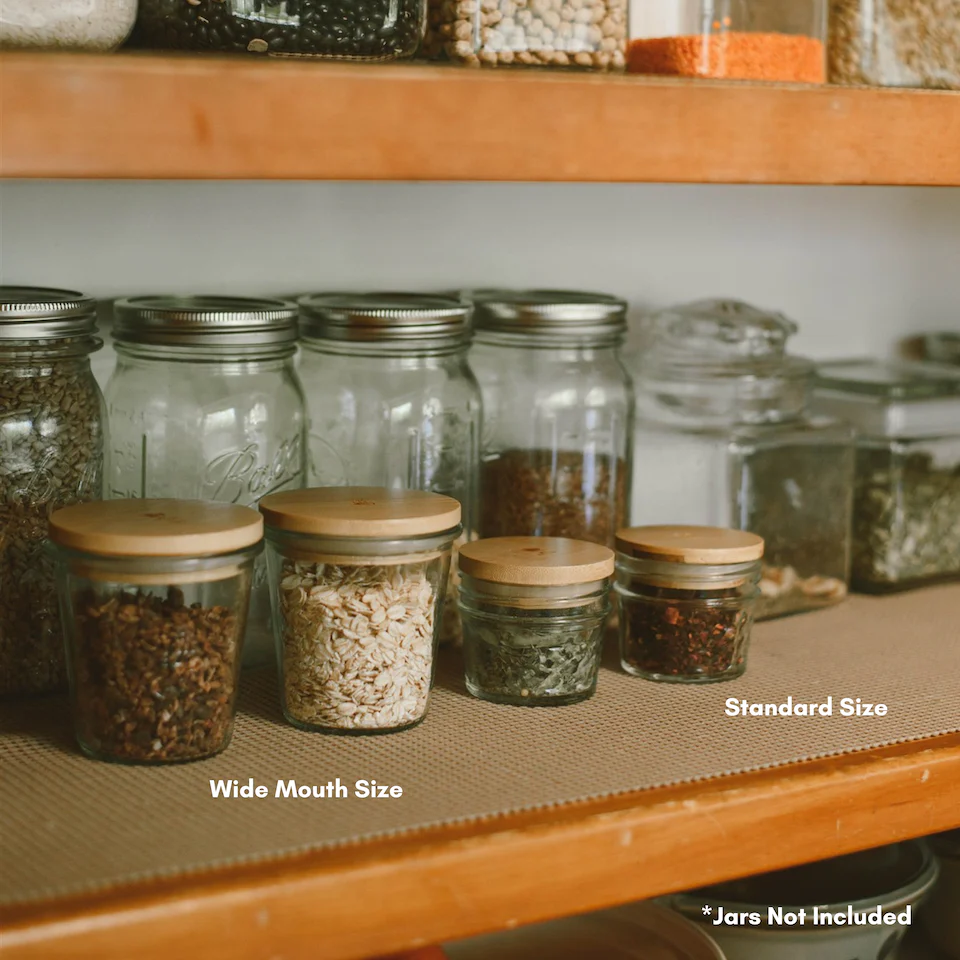 Solid Bamboo Mason Jar Lids - Image 6