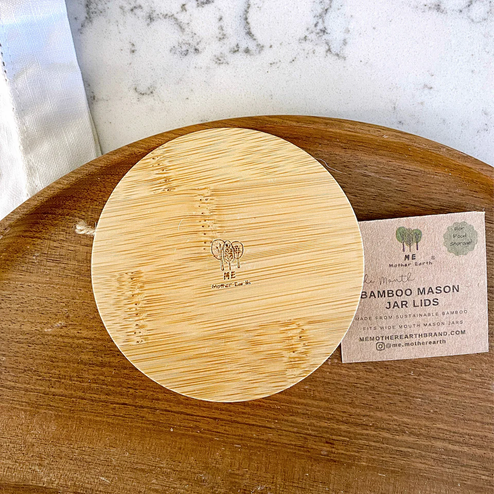Solid Bamboo Mason Jar Lids - Image 7