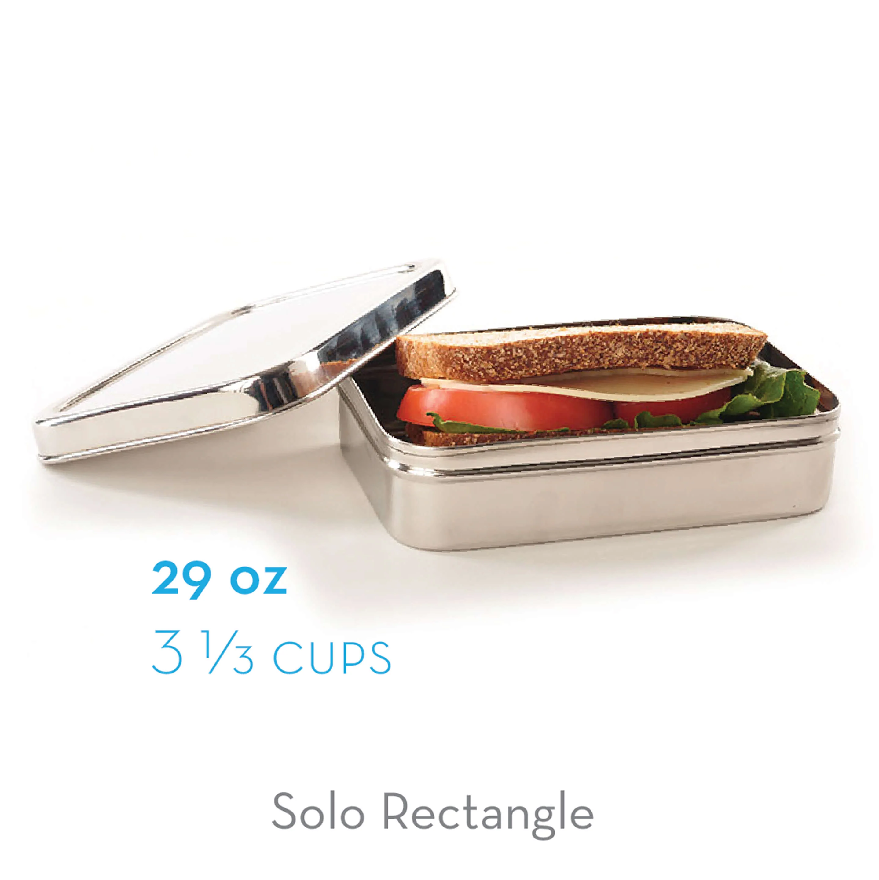 Solo Rectangle - Stainless Steel Lunch Container - Image 4