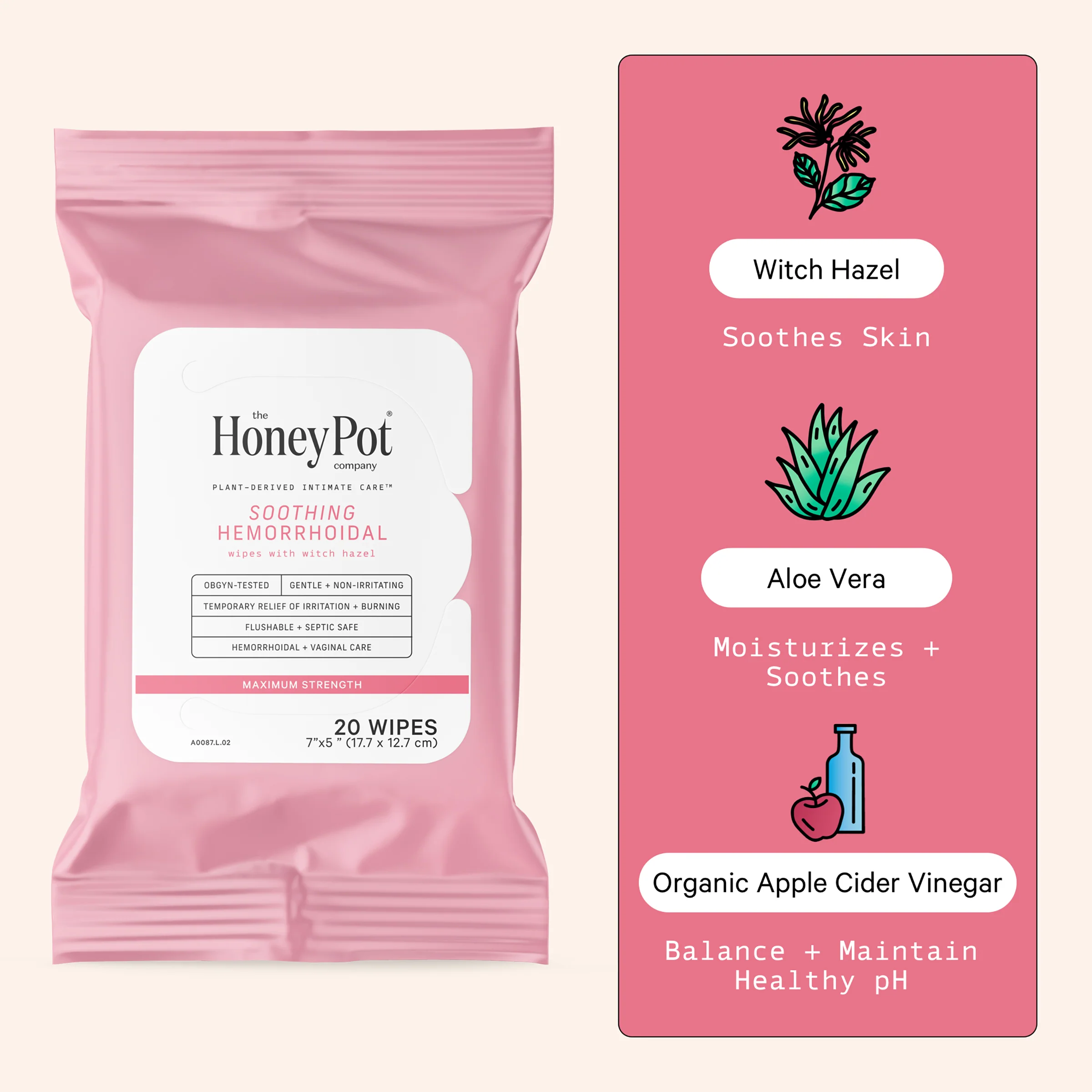 Soothing Witch Hazel Hemorrhoidal Wipes - Image 4