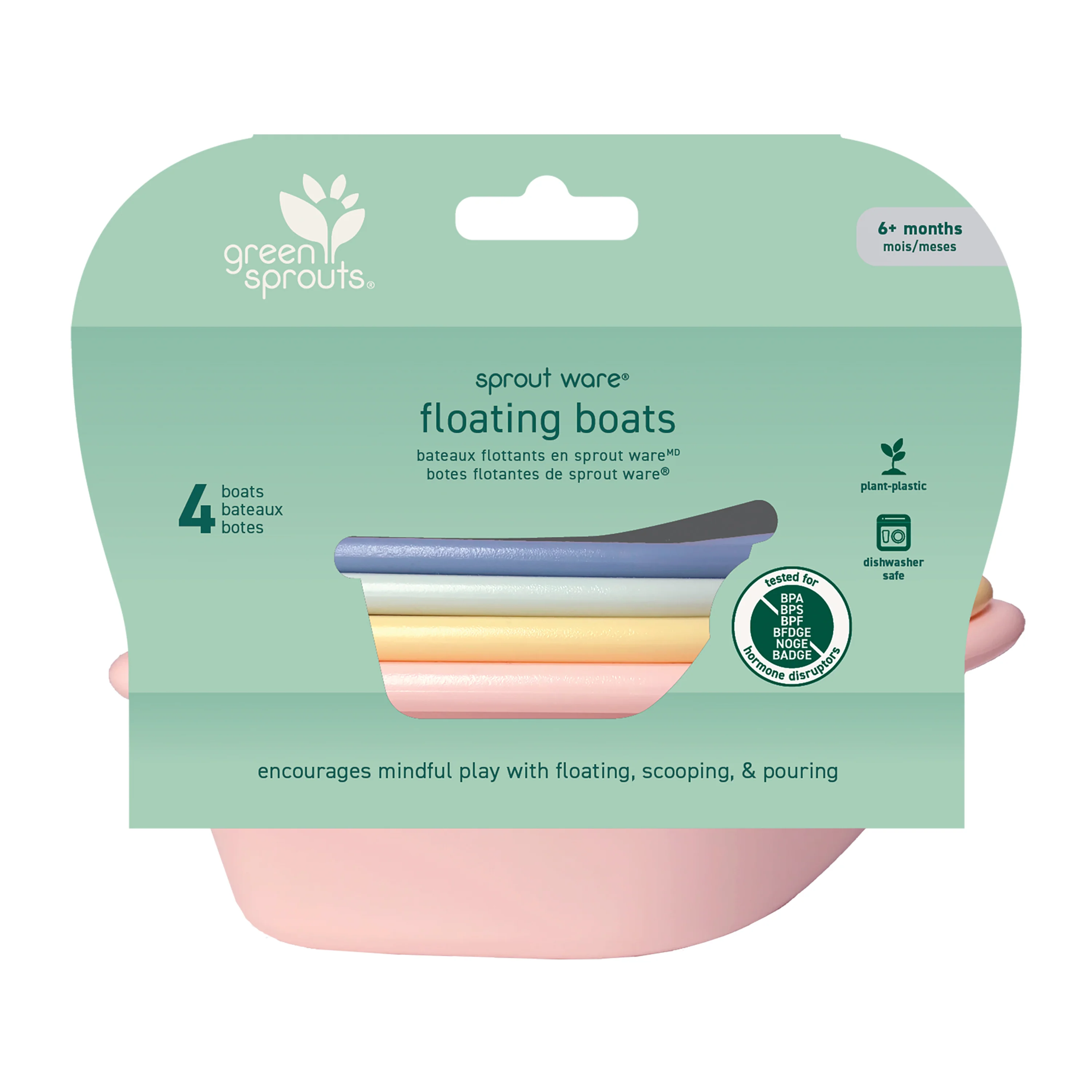 Sprout Ware® Floating Boats for Bathtime Fun - Image 2