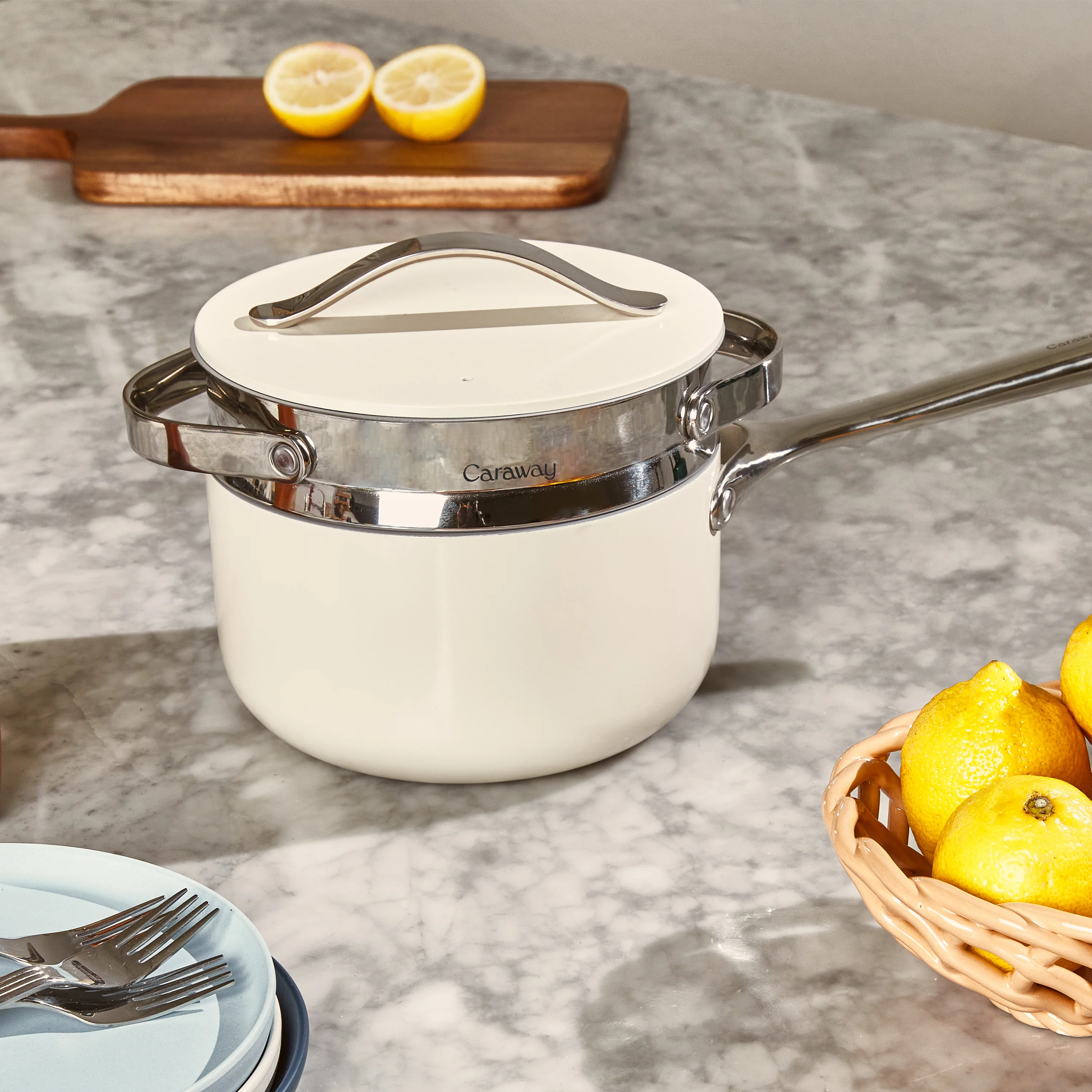 Stainless Steel Sauce Pan Steamer, 3 qt - Image 3