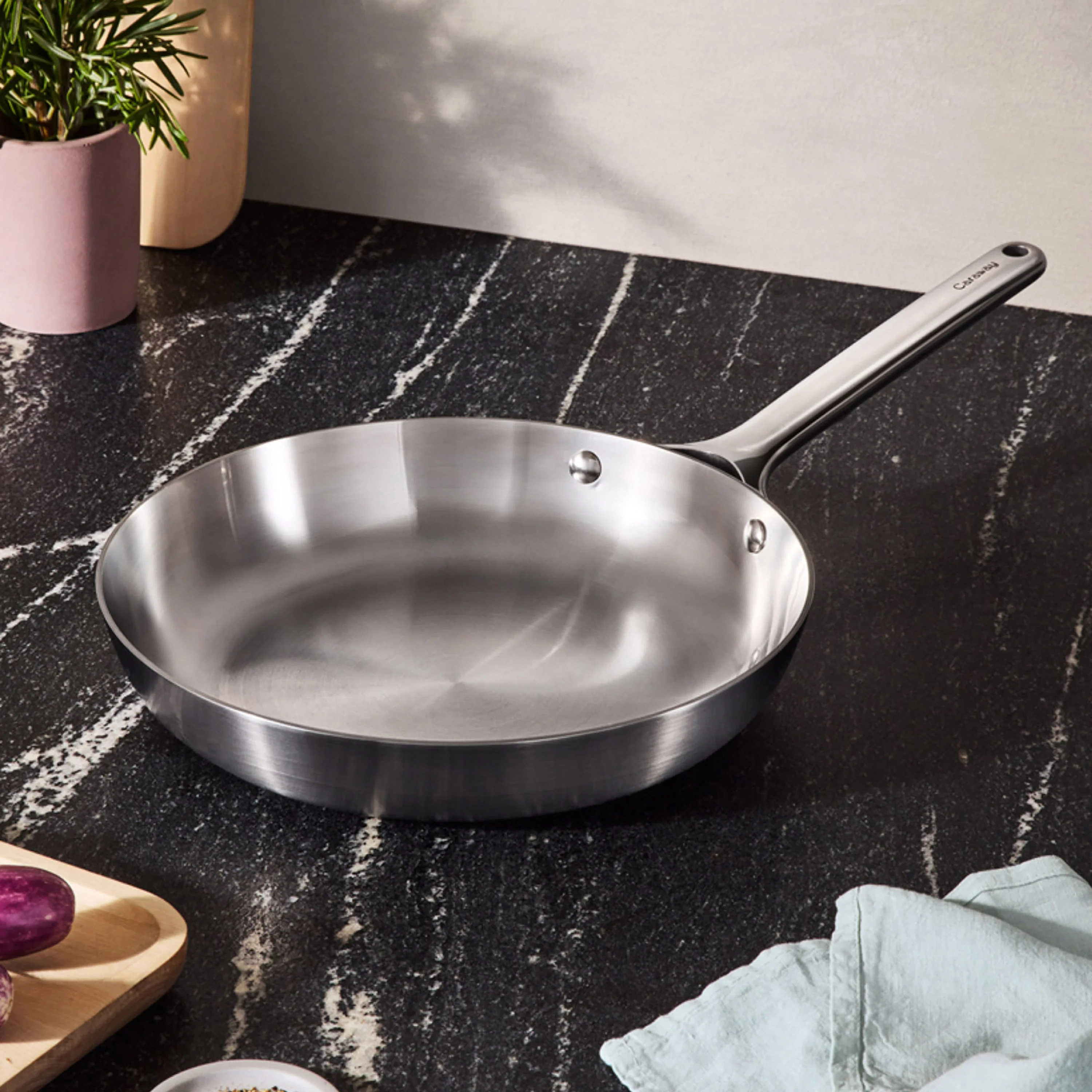 Stainless Steel Fry Pan, 10.5" - Image 3