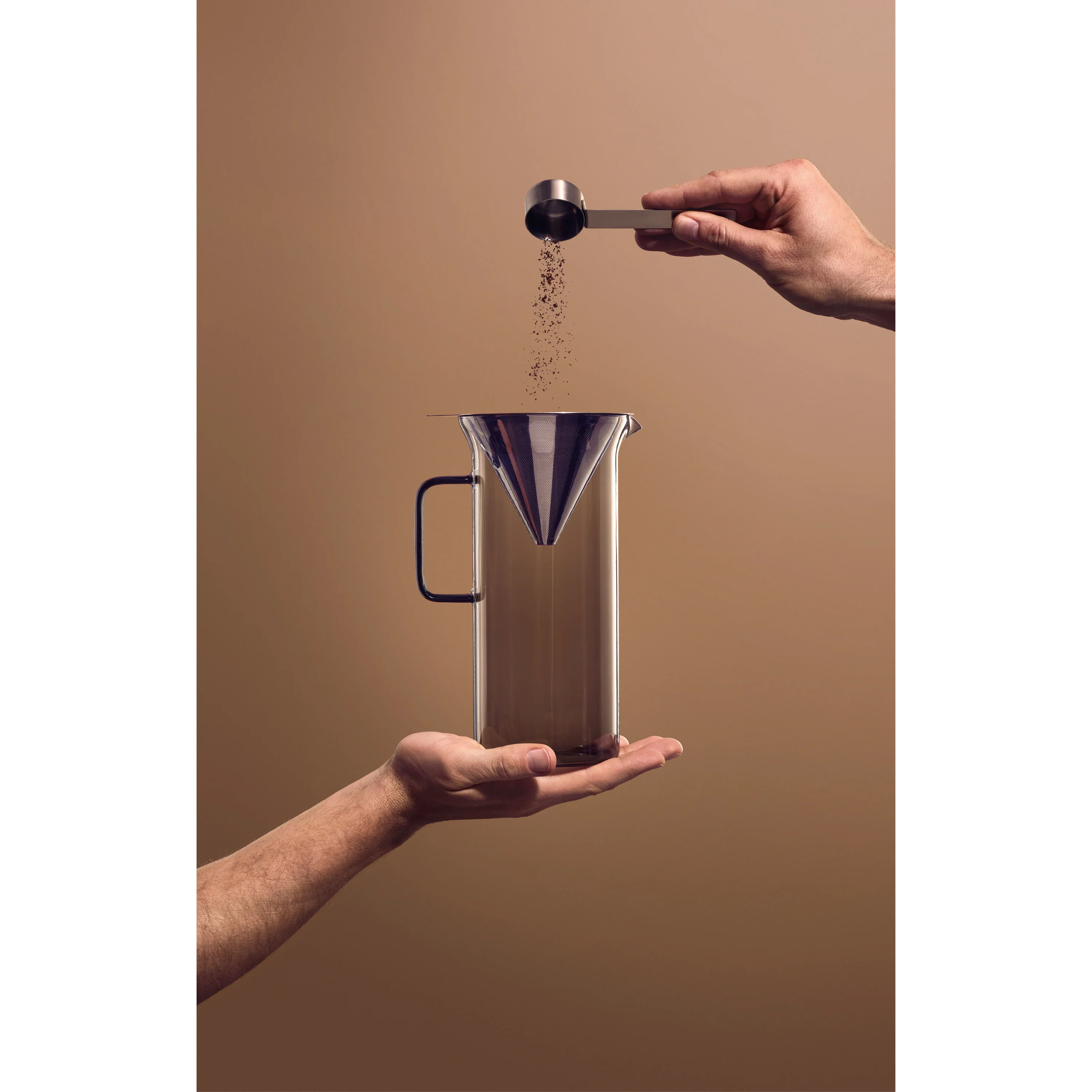 Pour Over Coffee Maker - Stainless Steel & Glass - Image 4