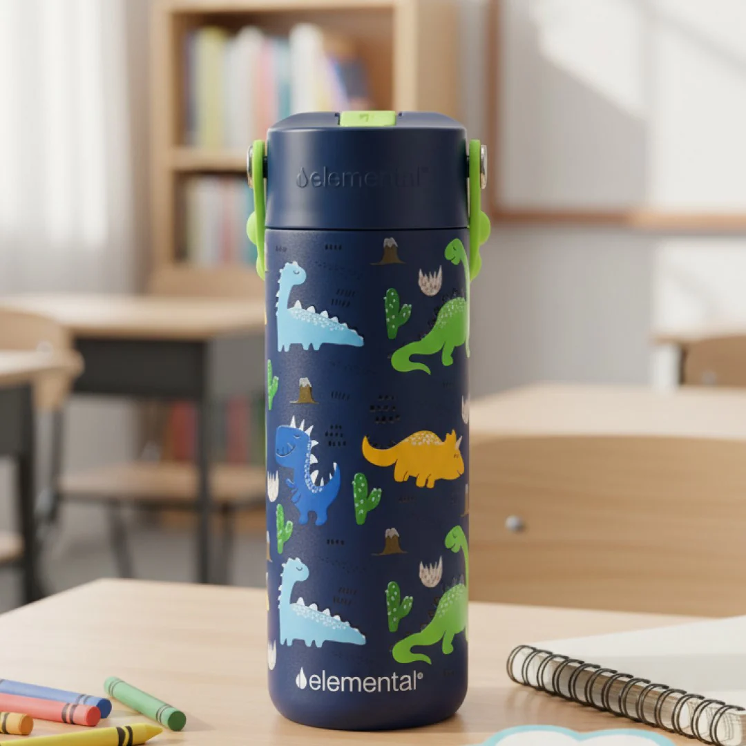 Stainless Steel Kids Water Bottle, 18oz - Image 19