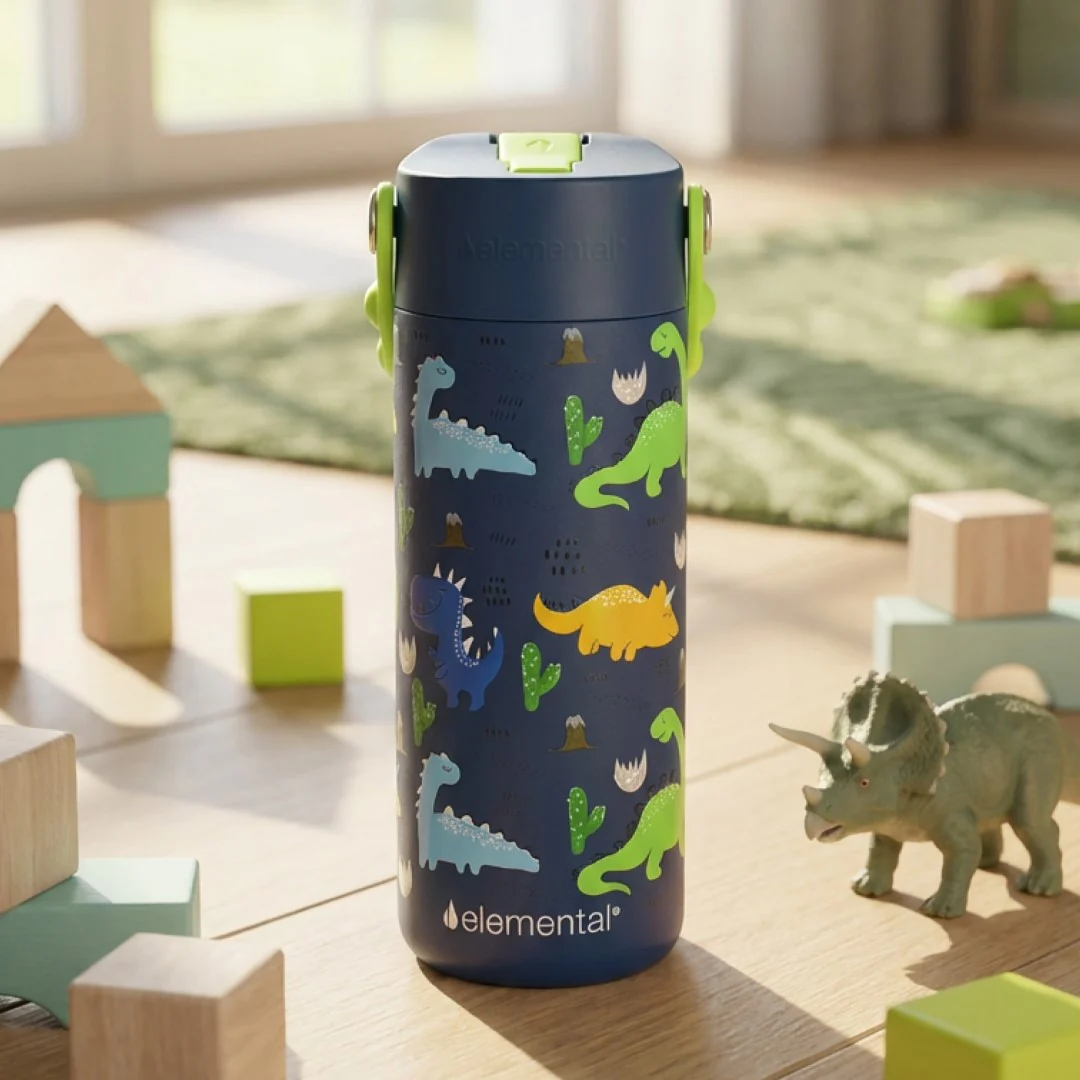 Stainless Steel Kids Water Bottle, 18oz - Image 20