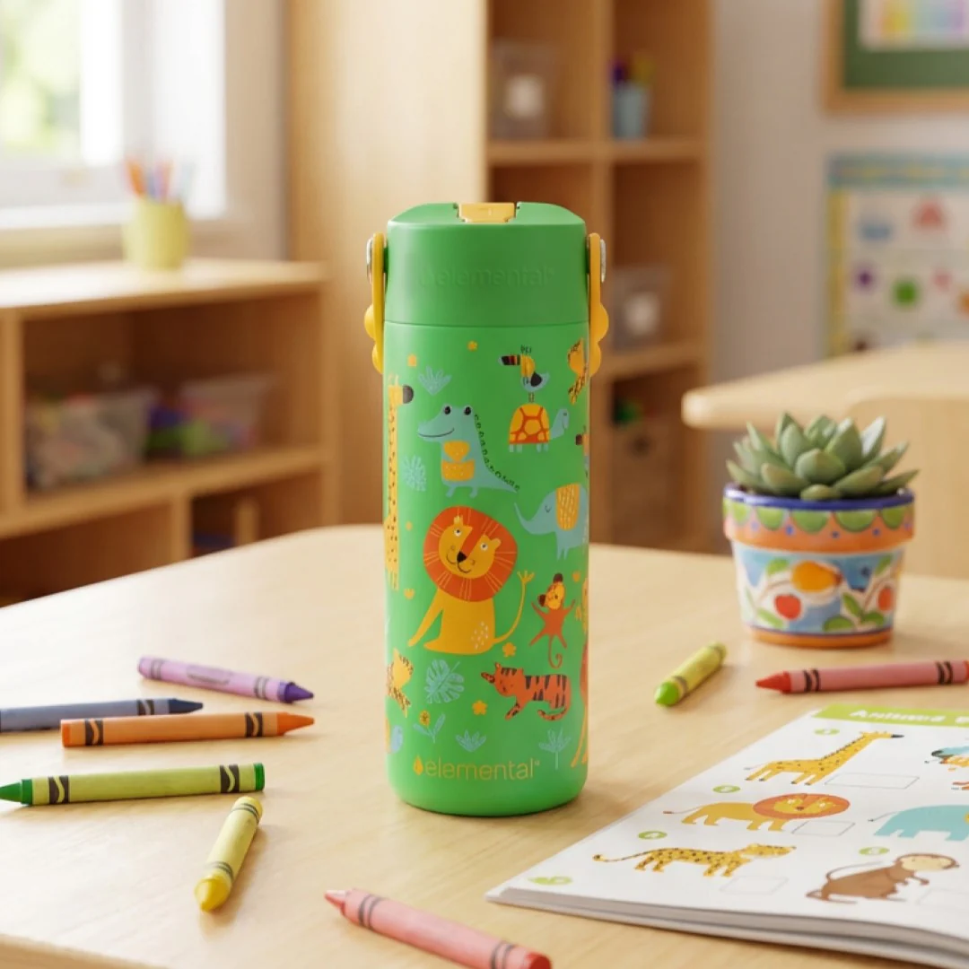 Stainless Steel Kids Water Bottle, 18oz - Image 21