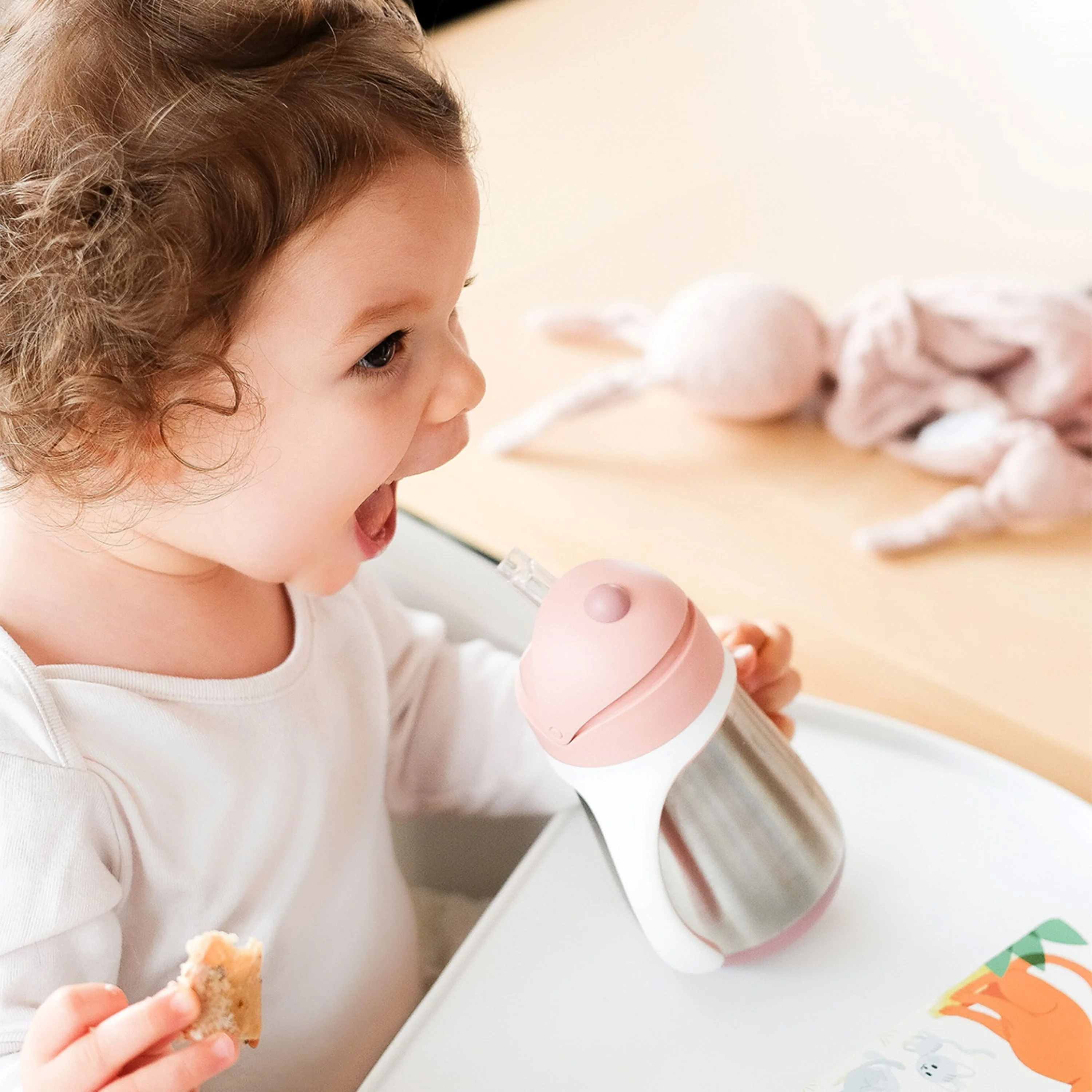 Stainless Steel Straw Sippy Cup with Silicone Straw - Image 13