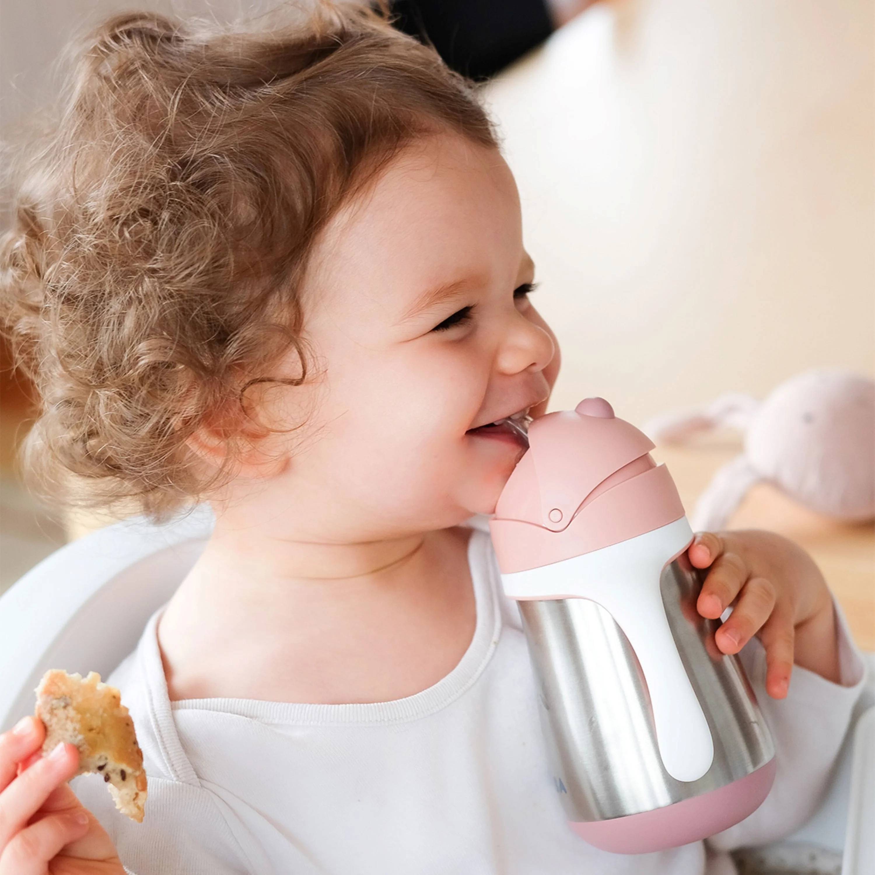 Stainless Steel Straw Sippy Cup with Silicone Straw - Image 14