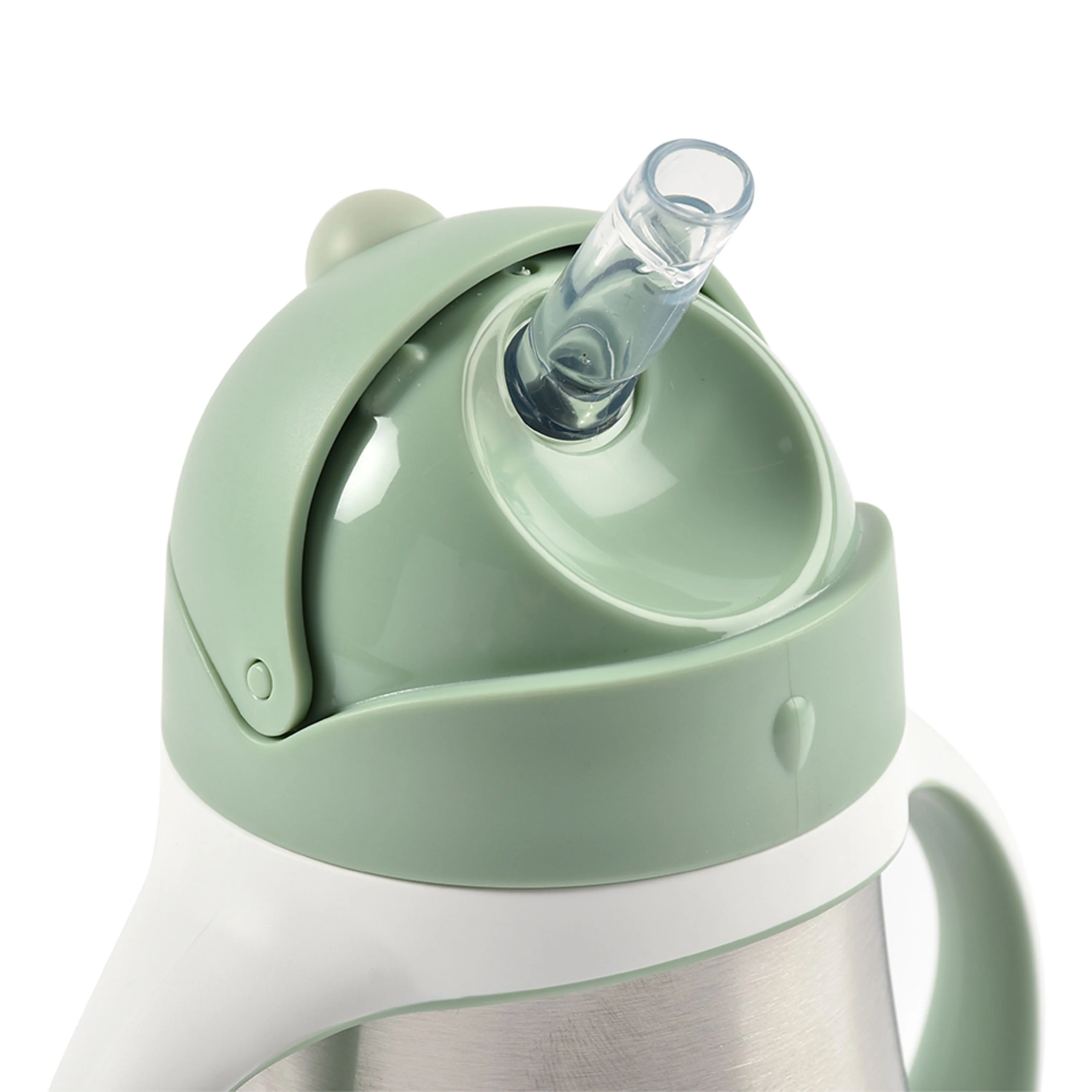 Stainless Steel Straw Sippy Cup with Silicone Straw - Image 4