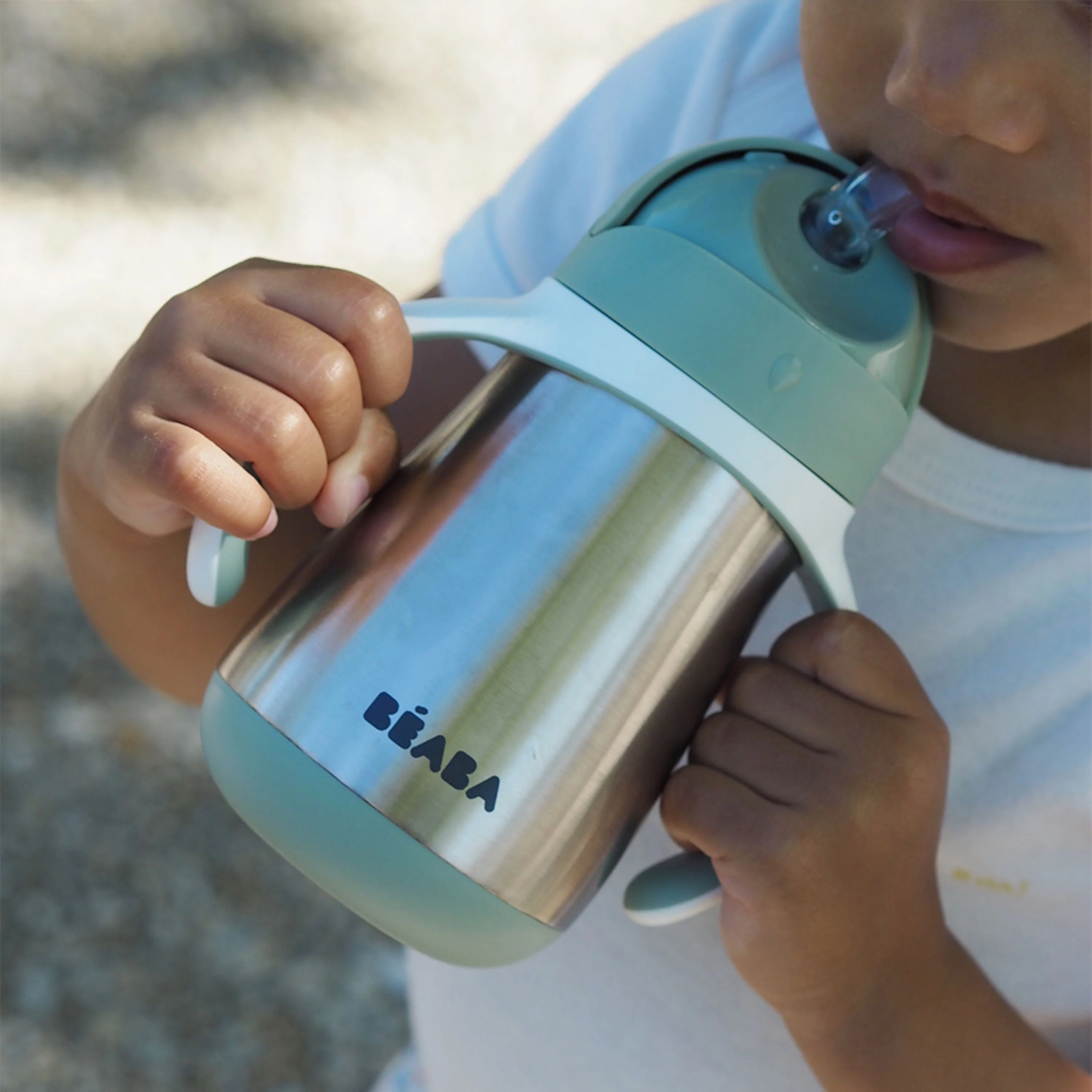 Stainless Steel Straw Sippy Cup with Silicone Straw - Image 6