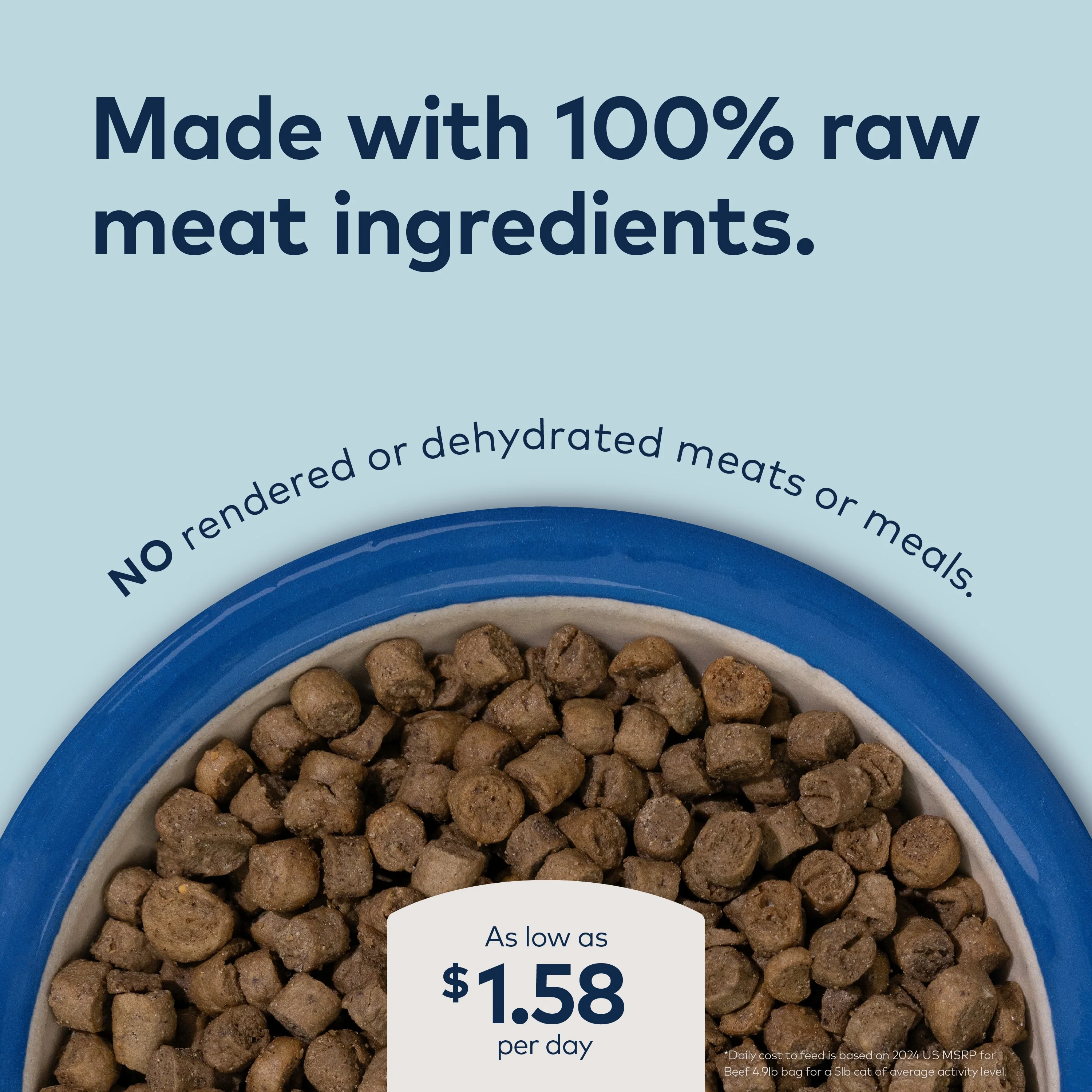 Steam & Dried Cat Food - Cage-Free Chicken w/ Mackerel – High Protein, Skin & Coat Health, Low Carb, for All Life Stages - Image 7